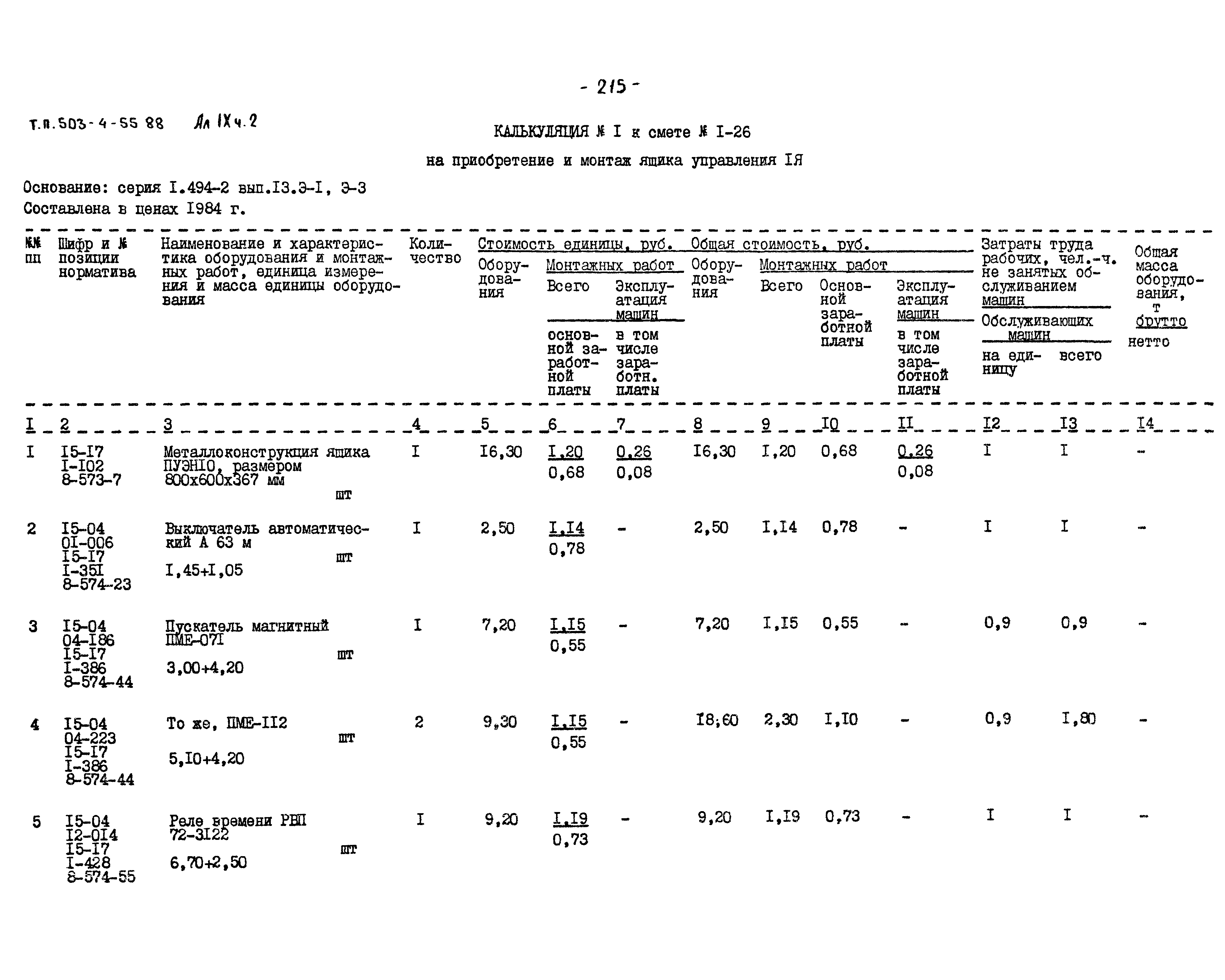 Типовой проект 503-4-55.88