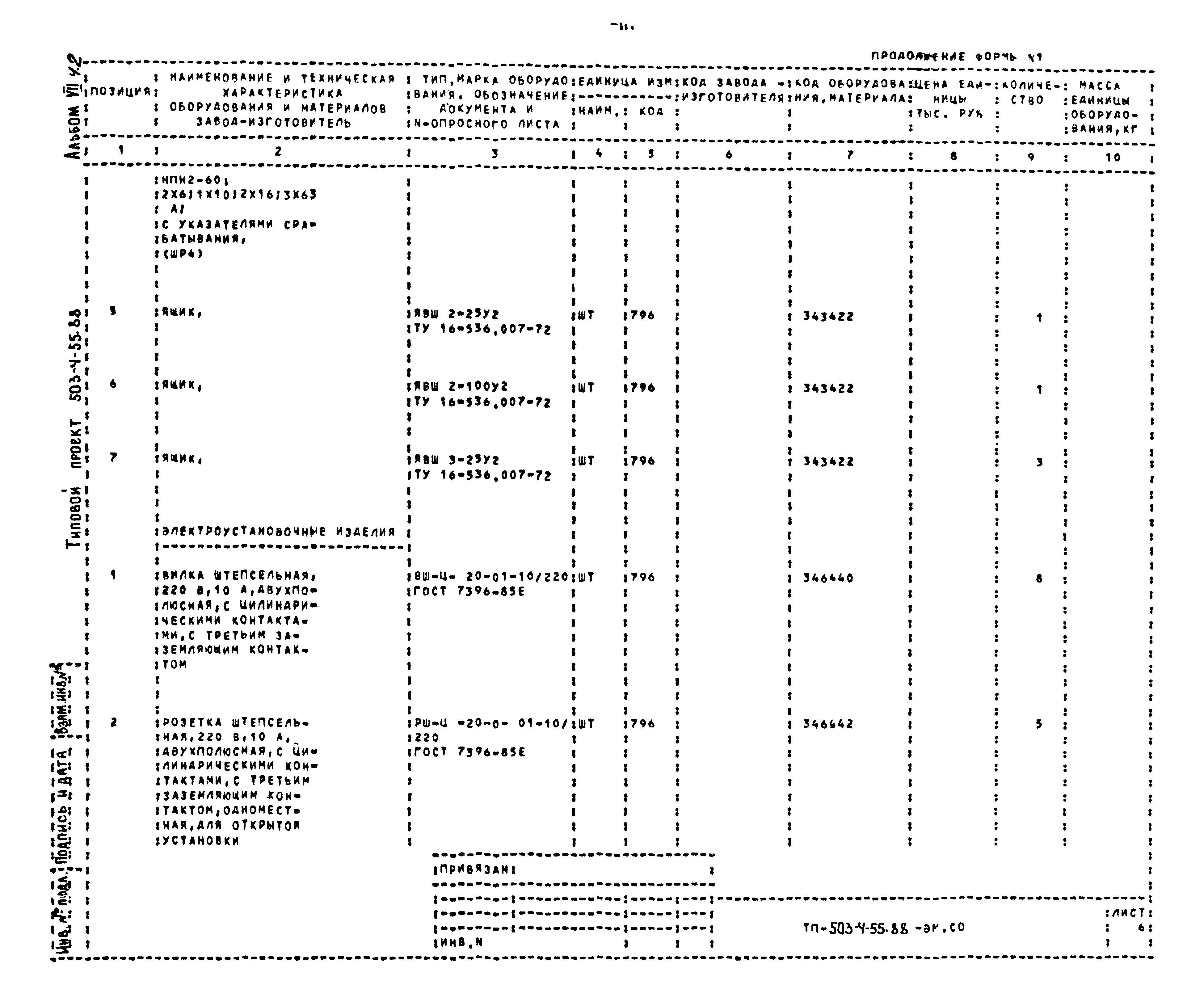 Типовой проект 503-4-55.88