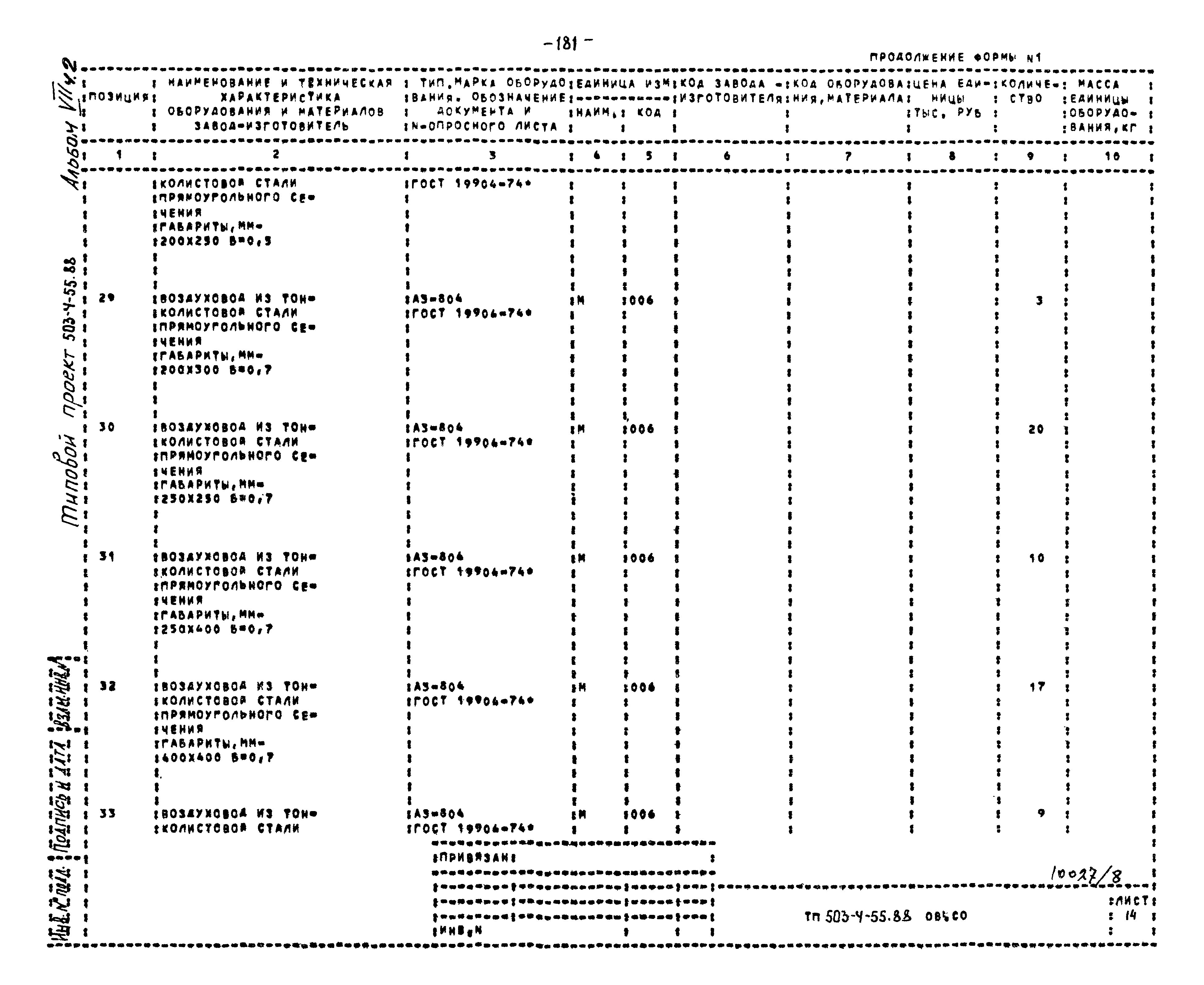 Типовой проект 503-4-55.88