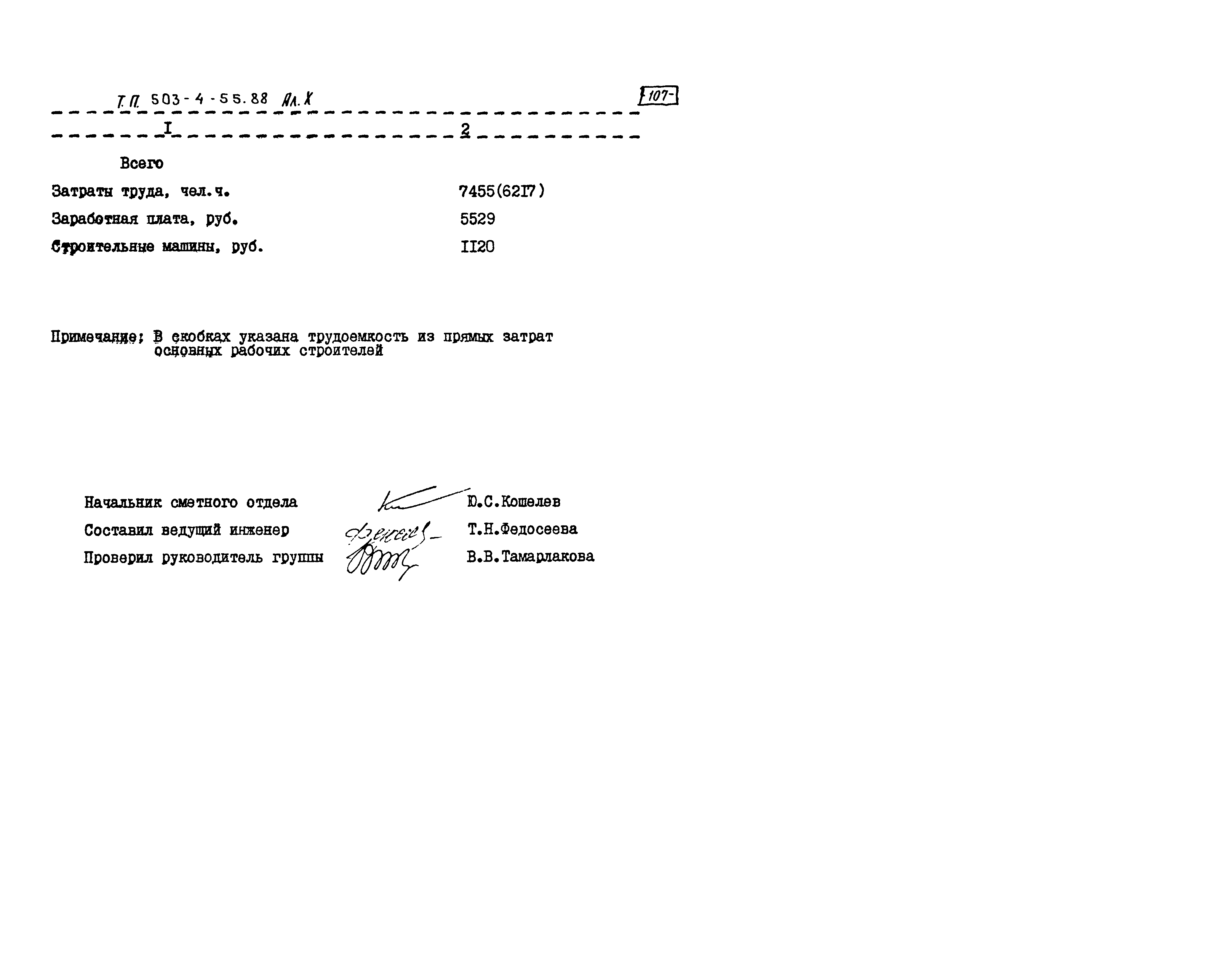 Типовой проект 503-4-55.88