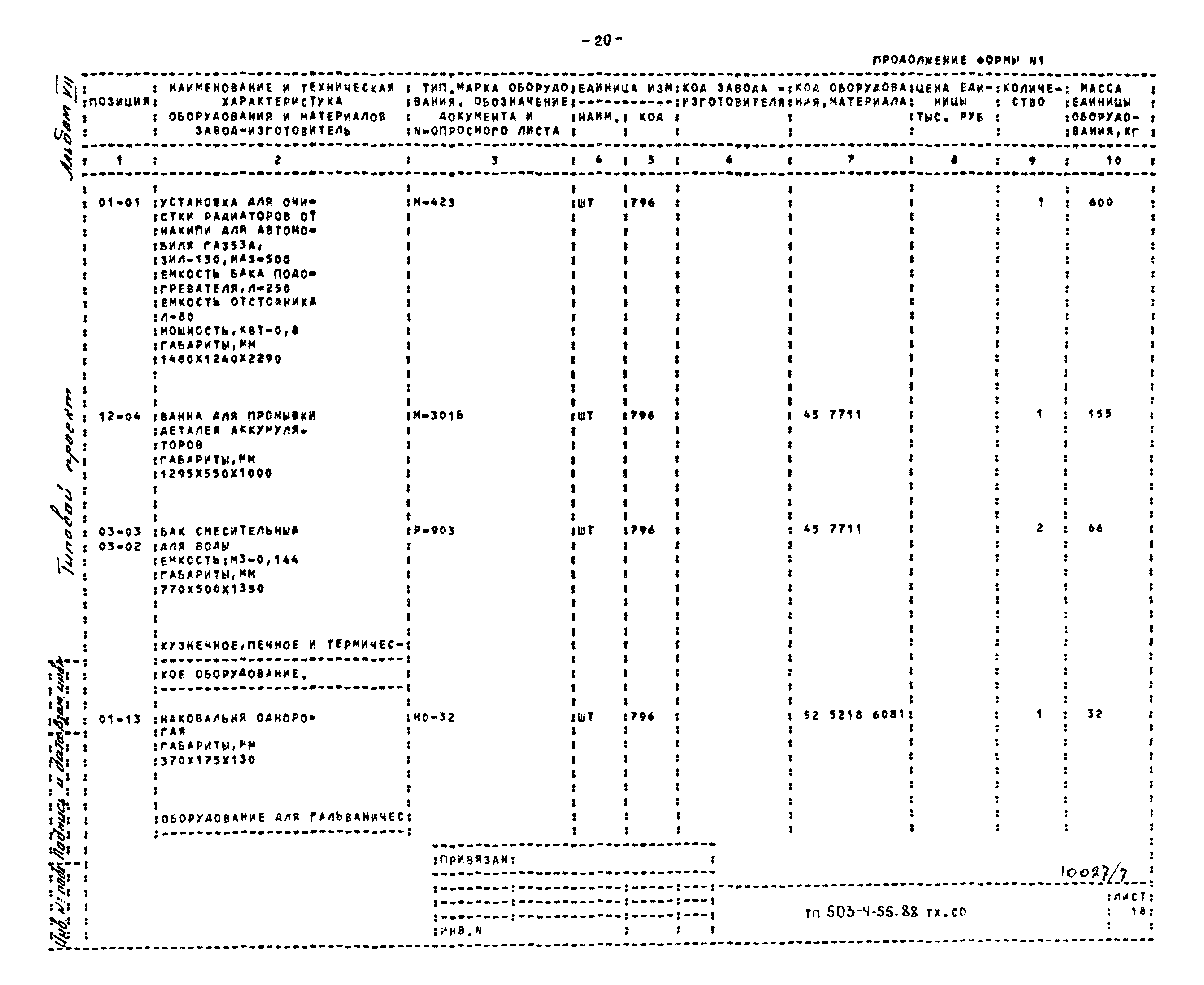 Типовой проект 503-4-55.88