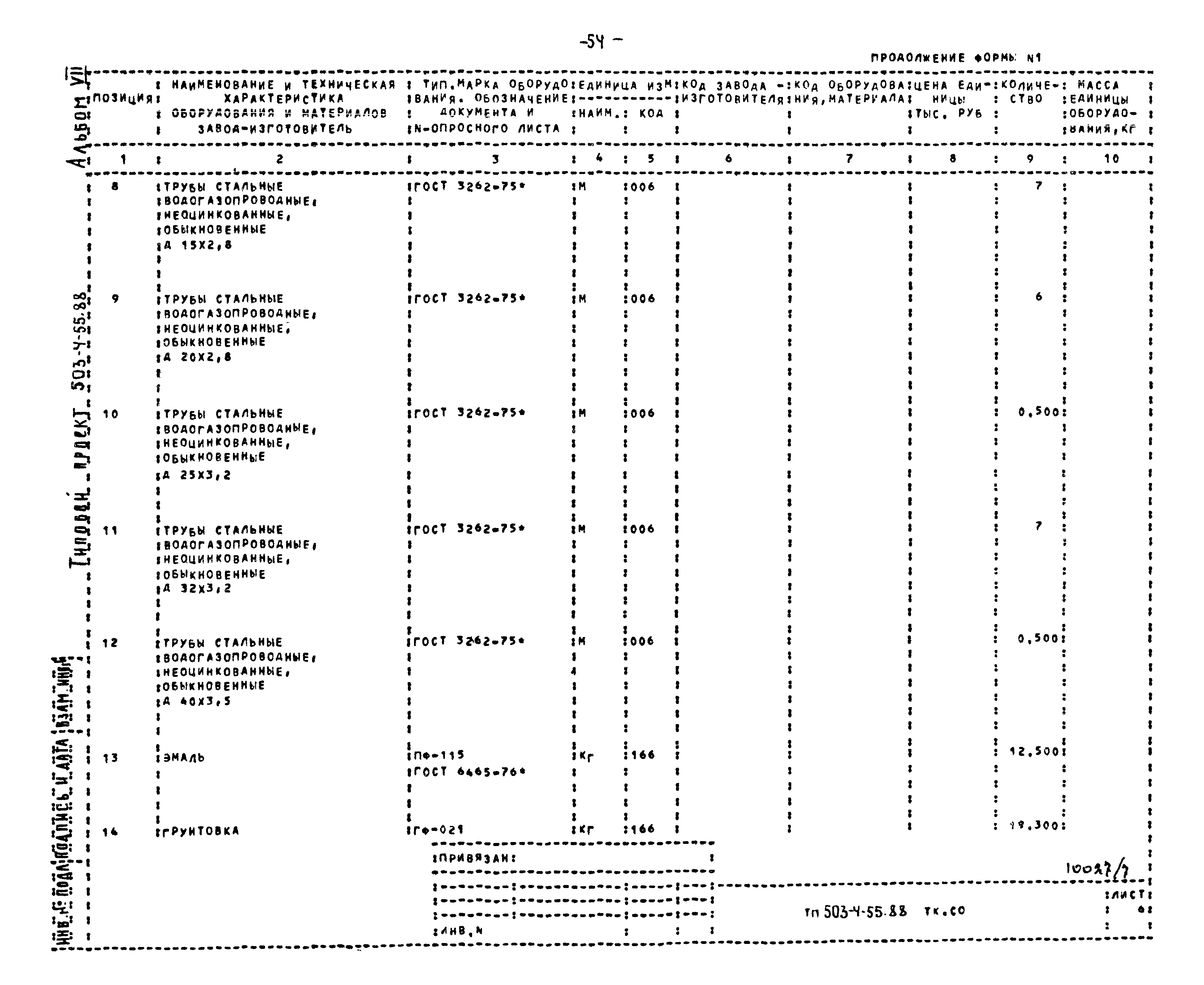 Типовой проект 503-4-55.88