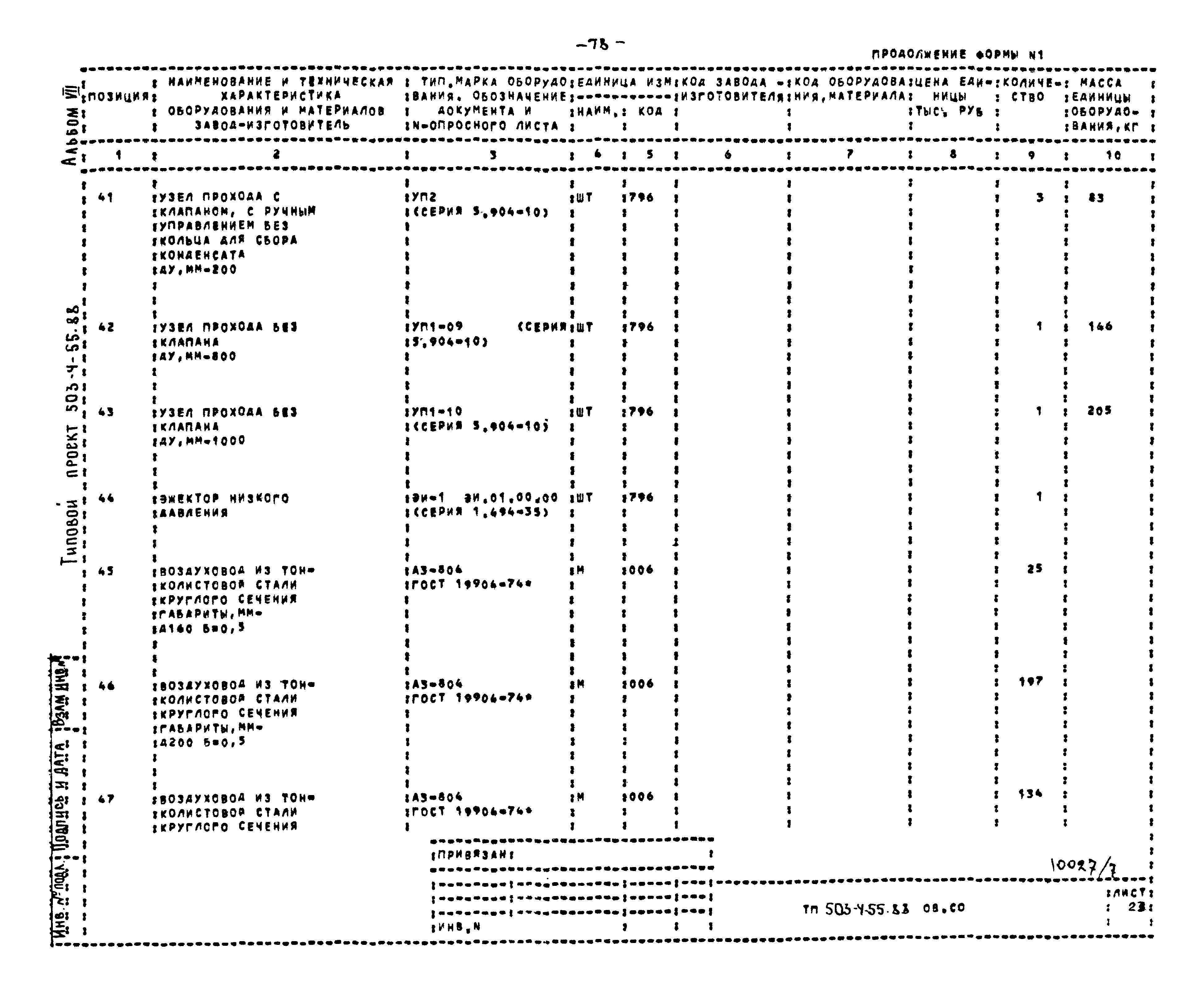 Типовой проект 503-4-55.88