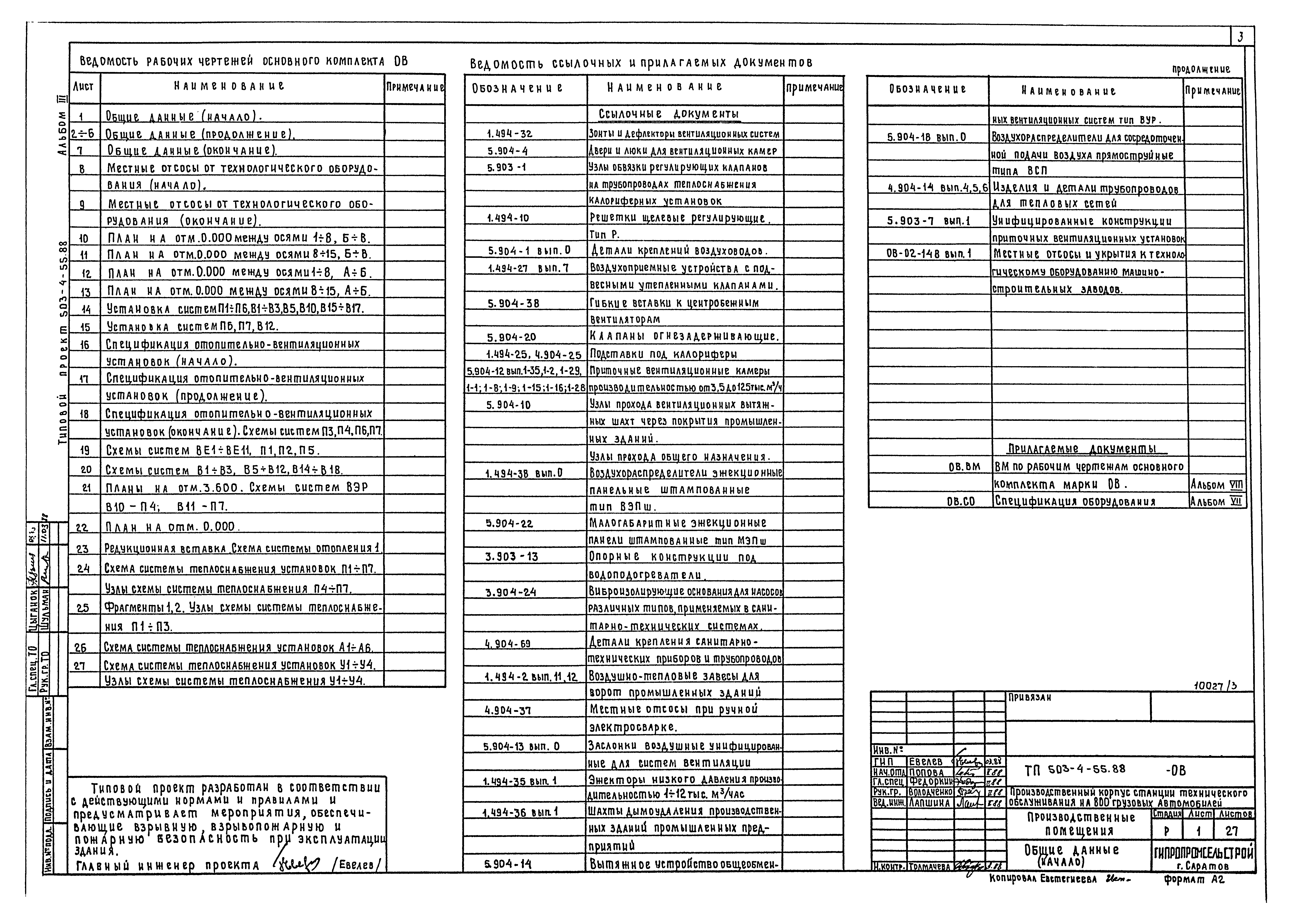 Типовой проект 503-4-55.88