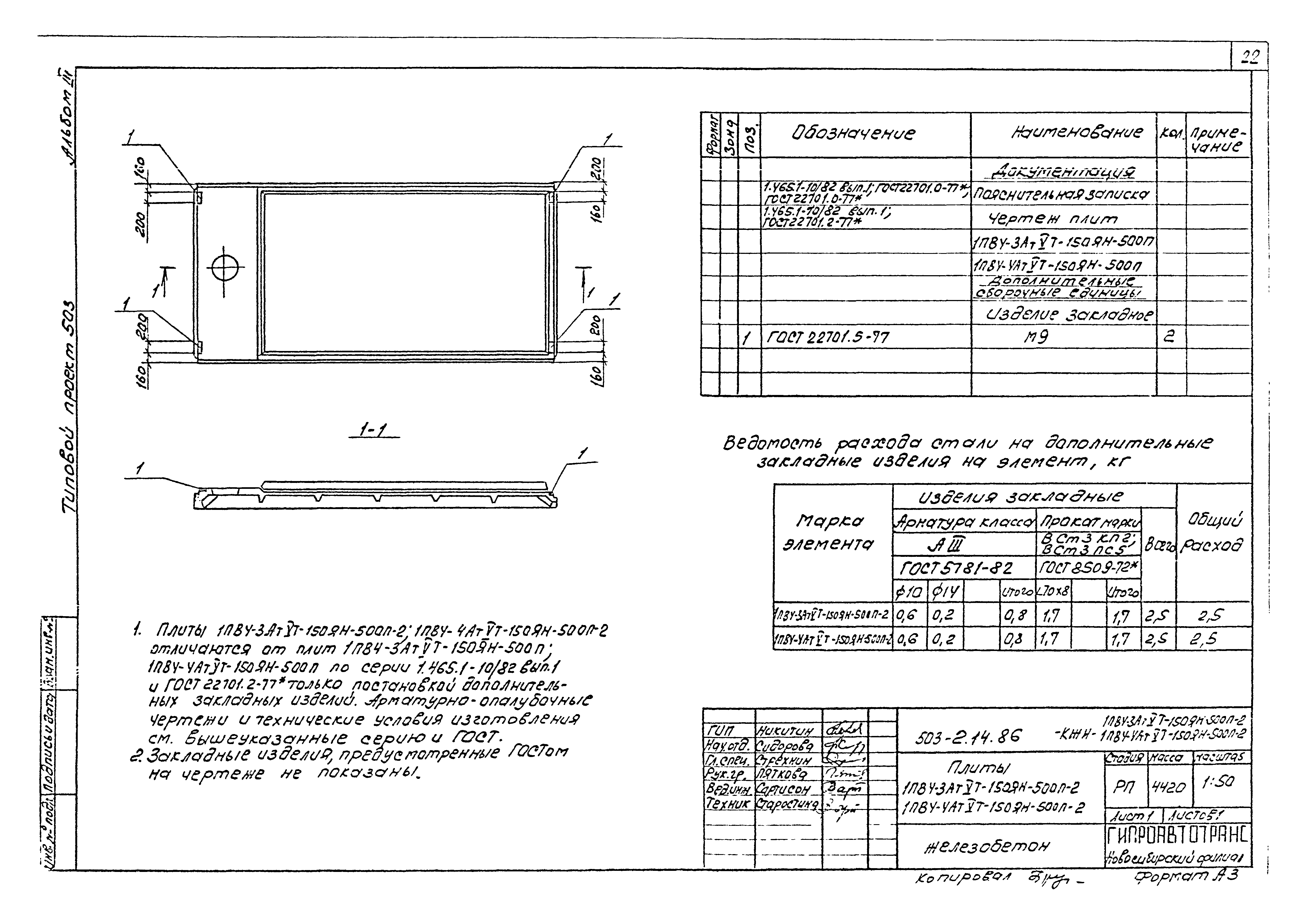 Типовой проект 503-2-14.86