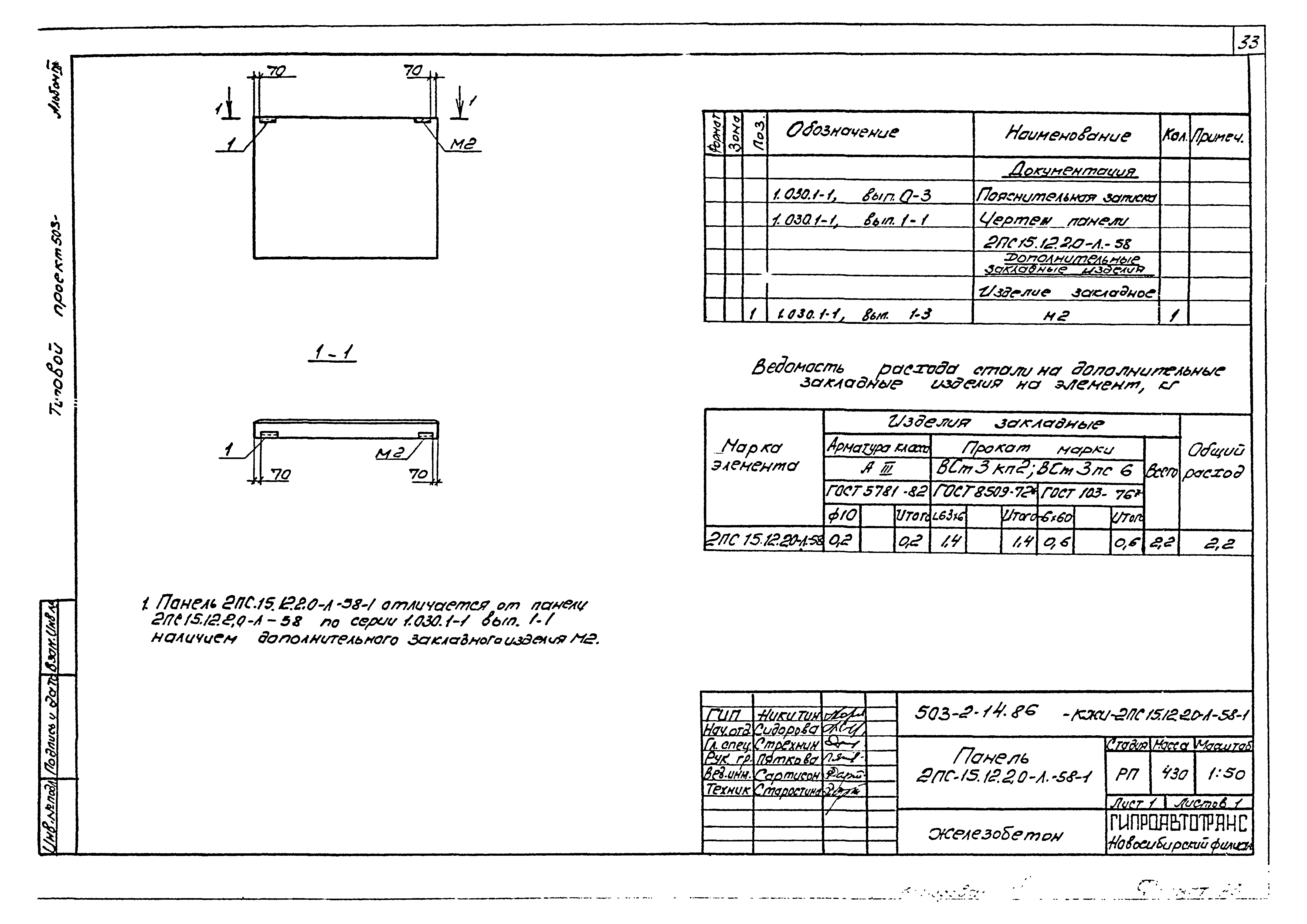 Типовой проект 503-2-14.86
