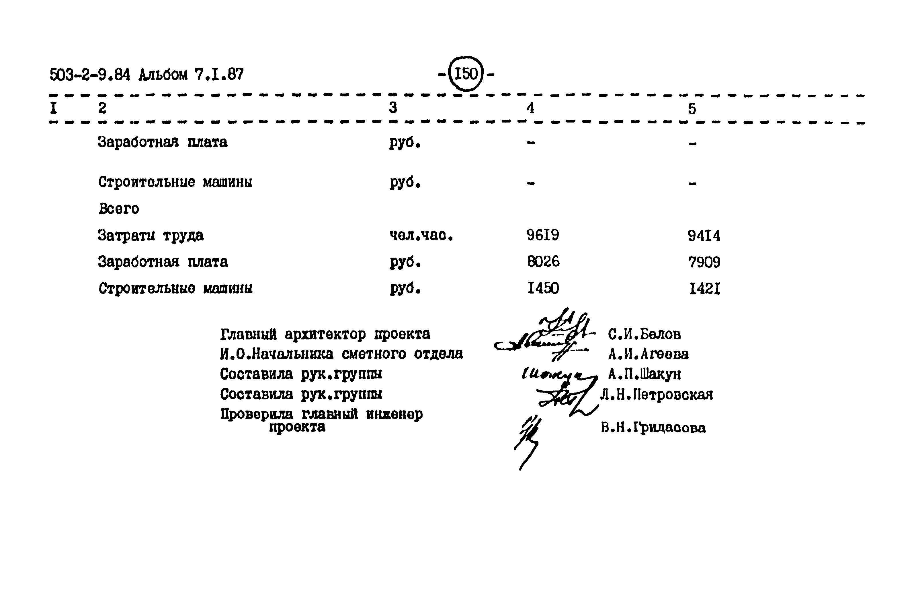 Типовой проект 503-2-9.84