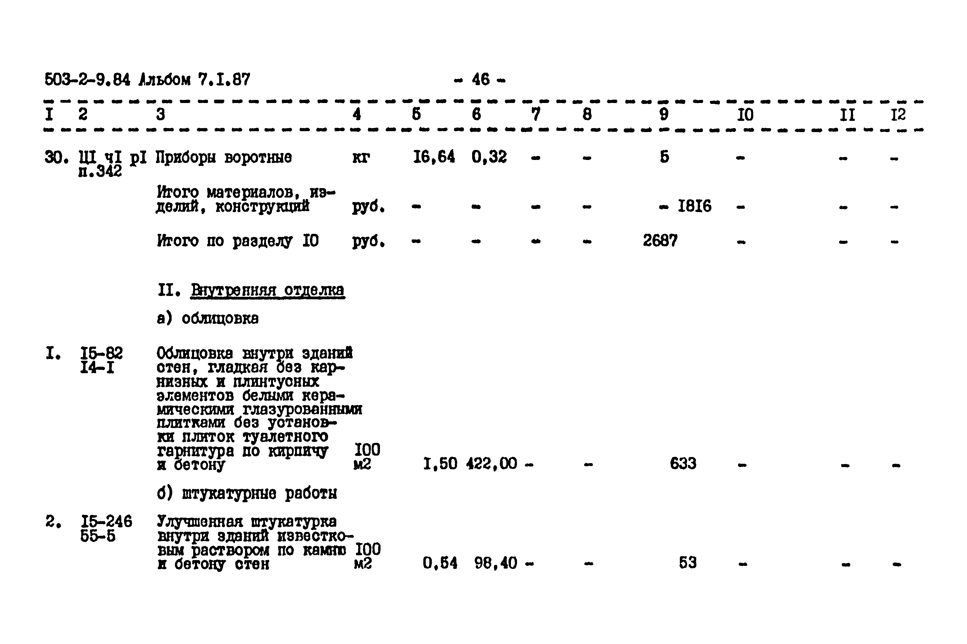 Типовой проект 503-2-9.84