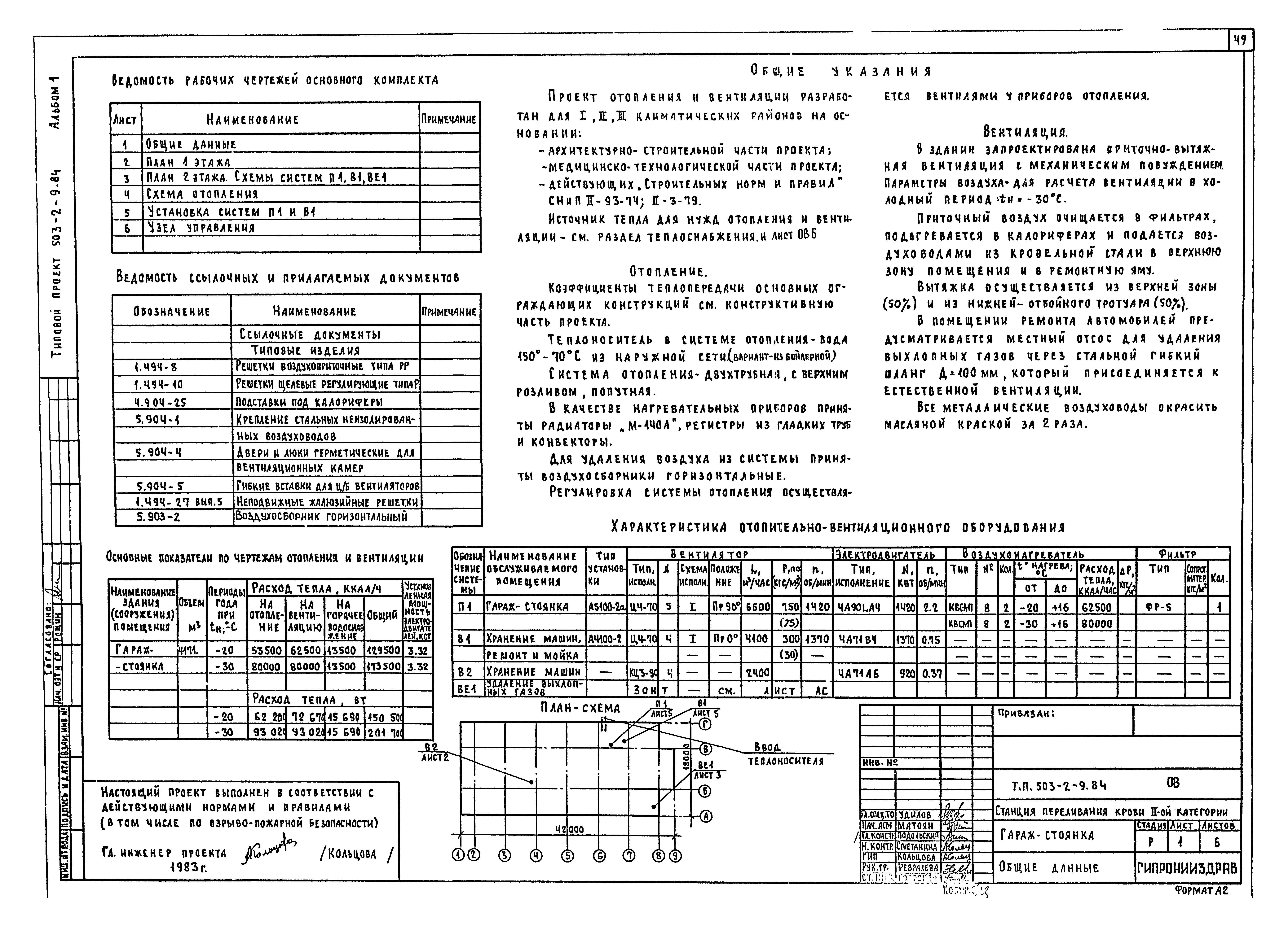 Типовой проект 503-2-9.84