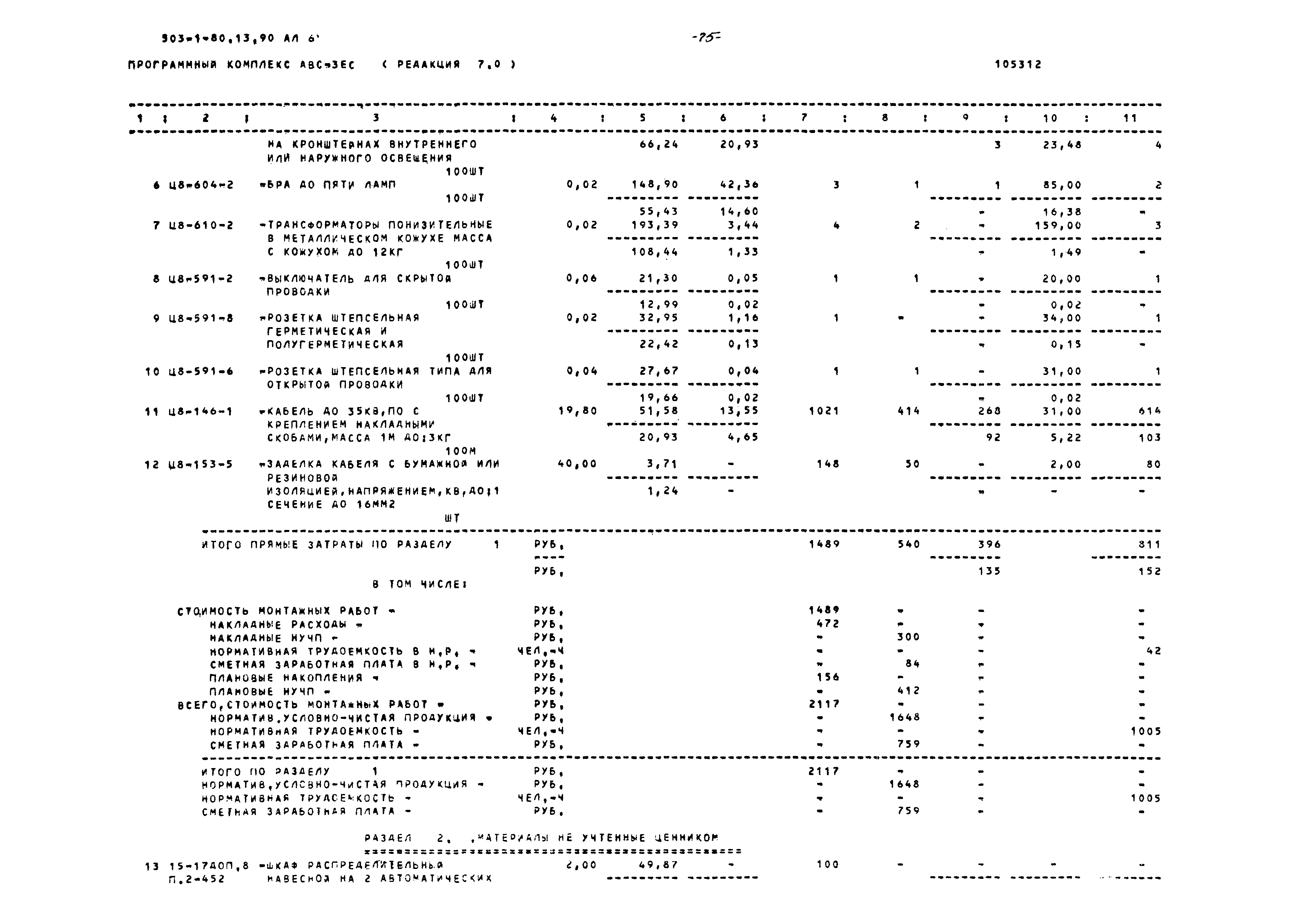 Типовой проект 503-1-80.13.90