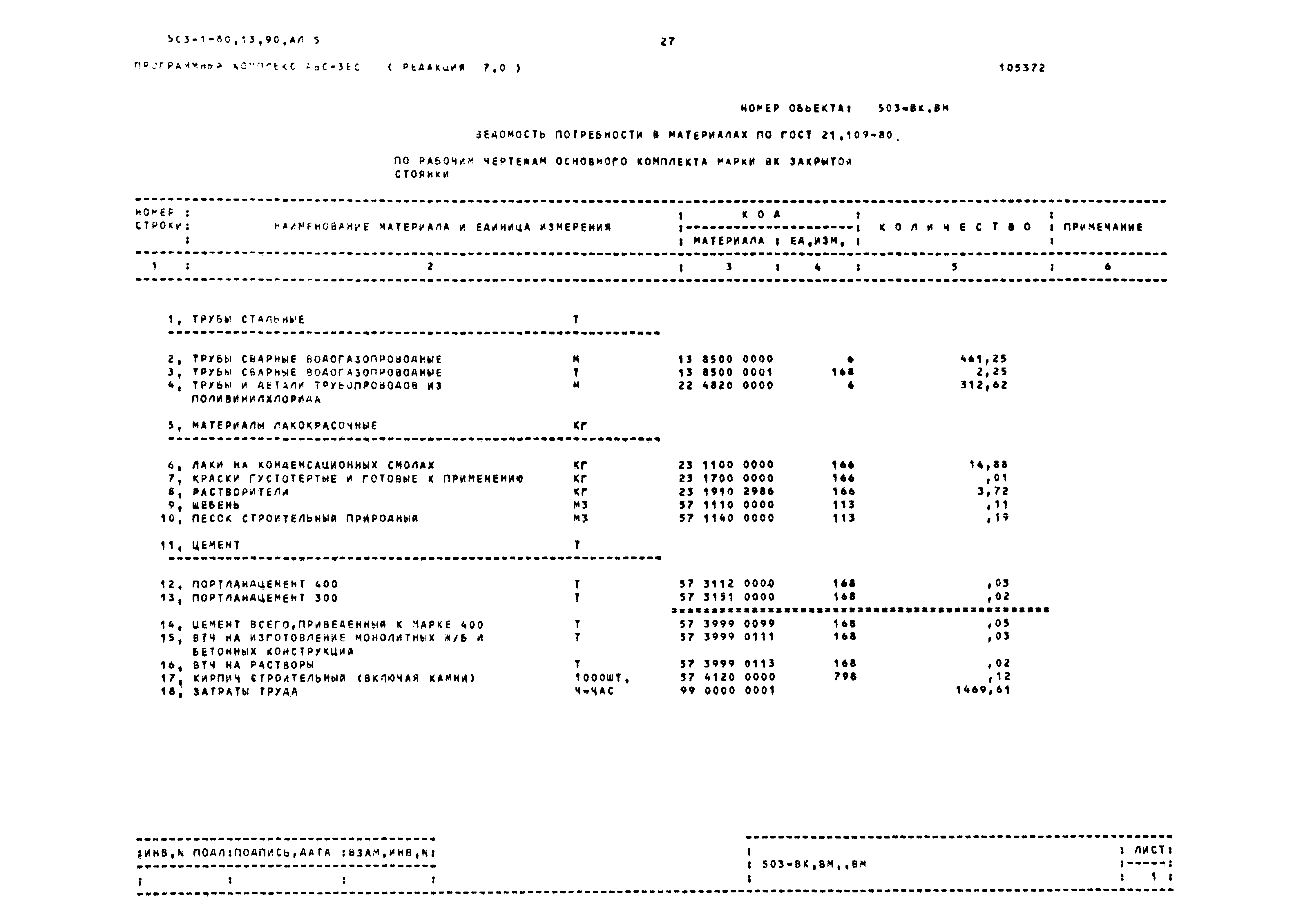 Типовой проект 503-1-80.13.90
