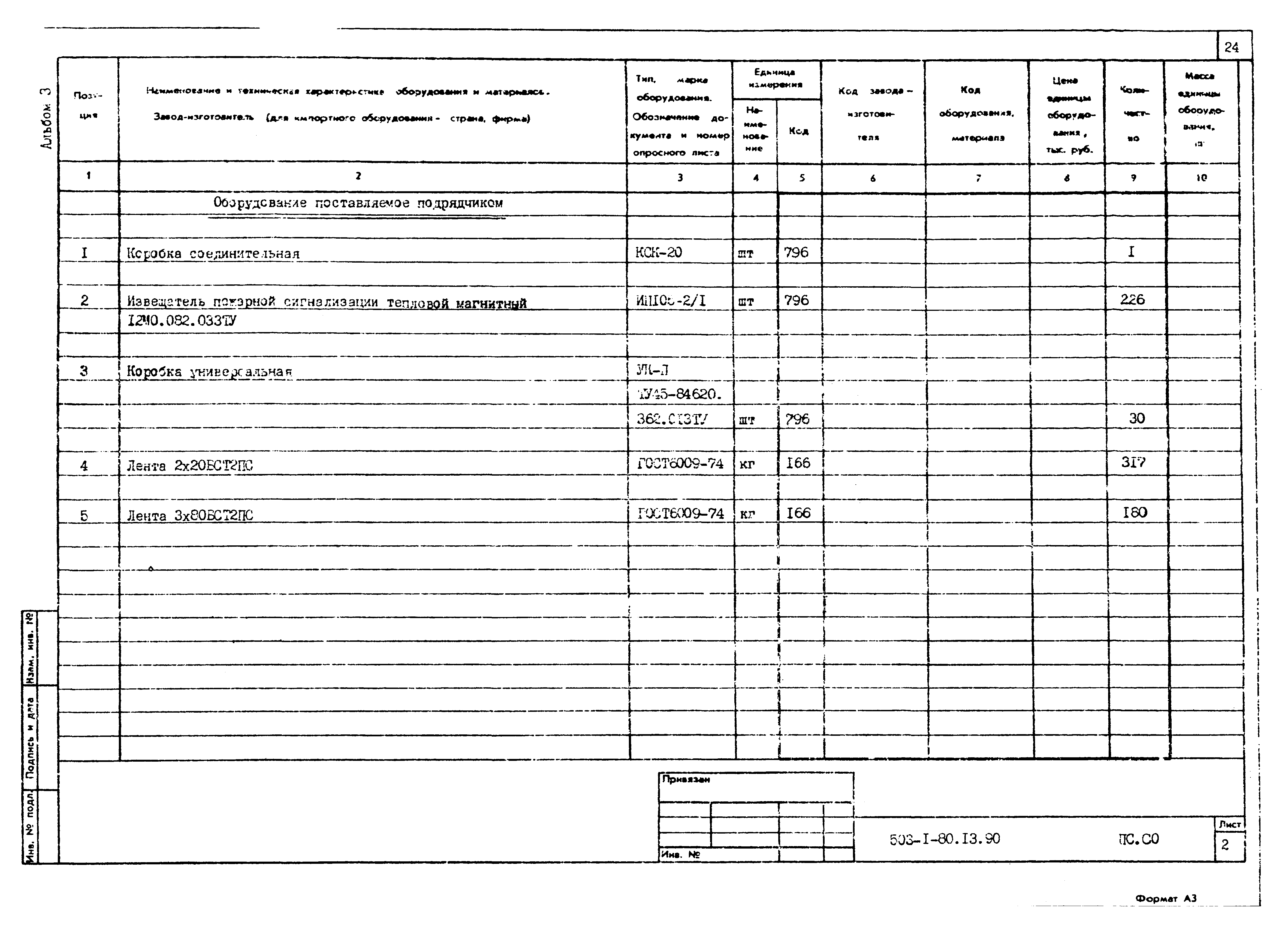 Типовой проект 503-1-80.13.90
