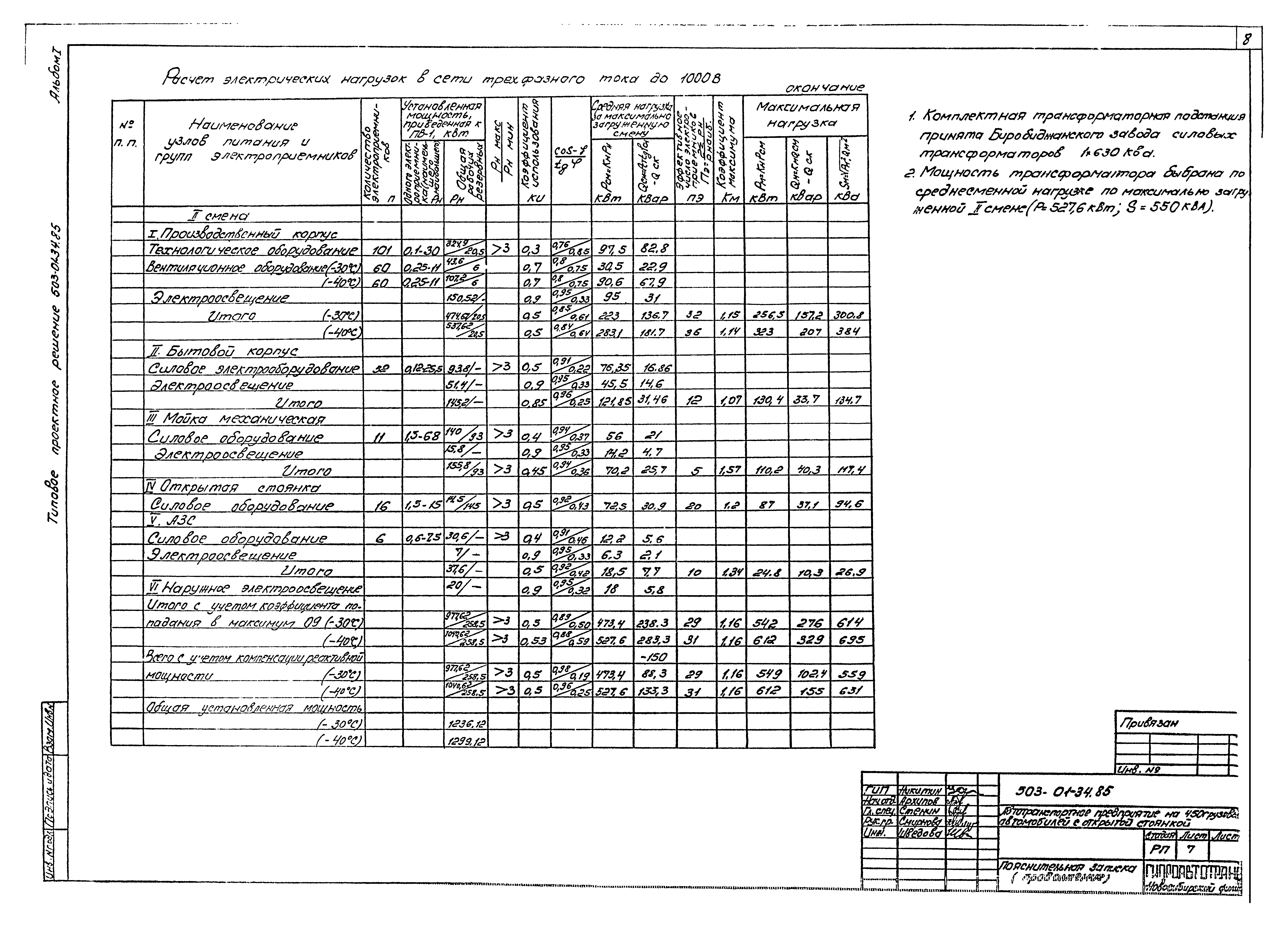 Типовые проектные решения 503-01-34.85