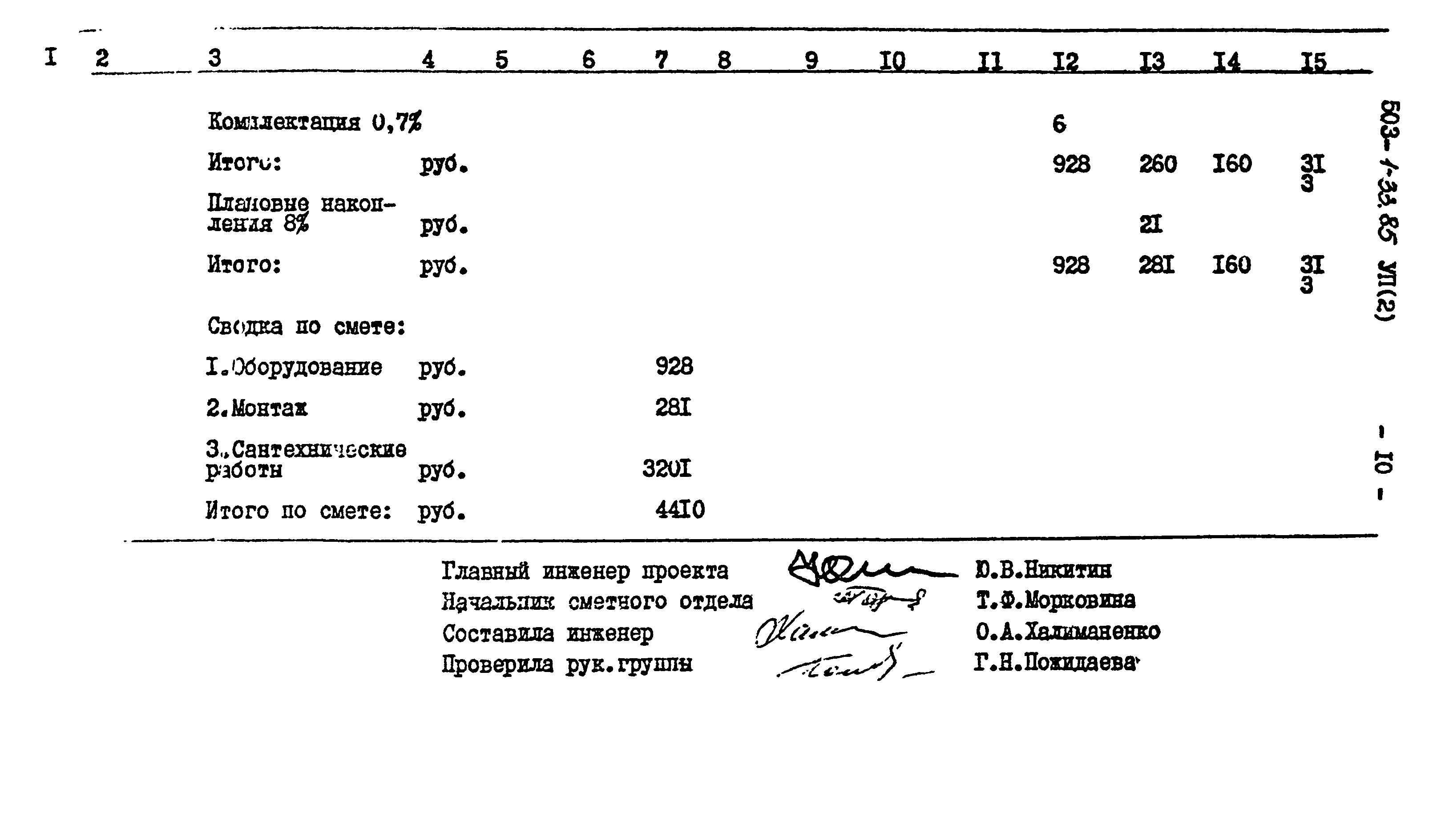 Типовой проект 503-1-33.85