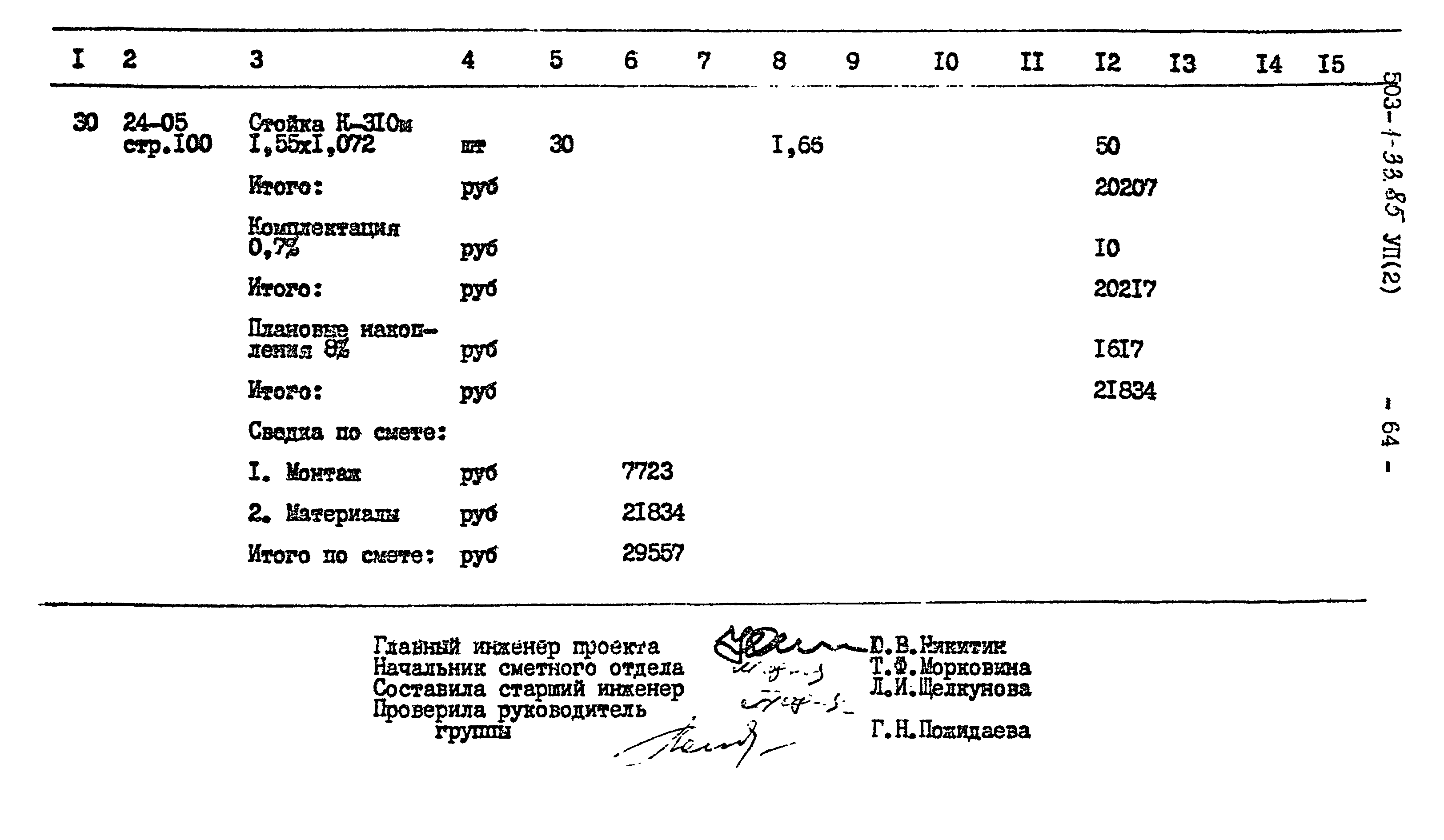 Типовой проект 503-1-33.85