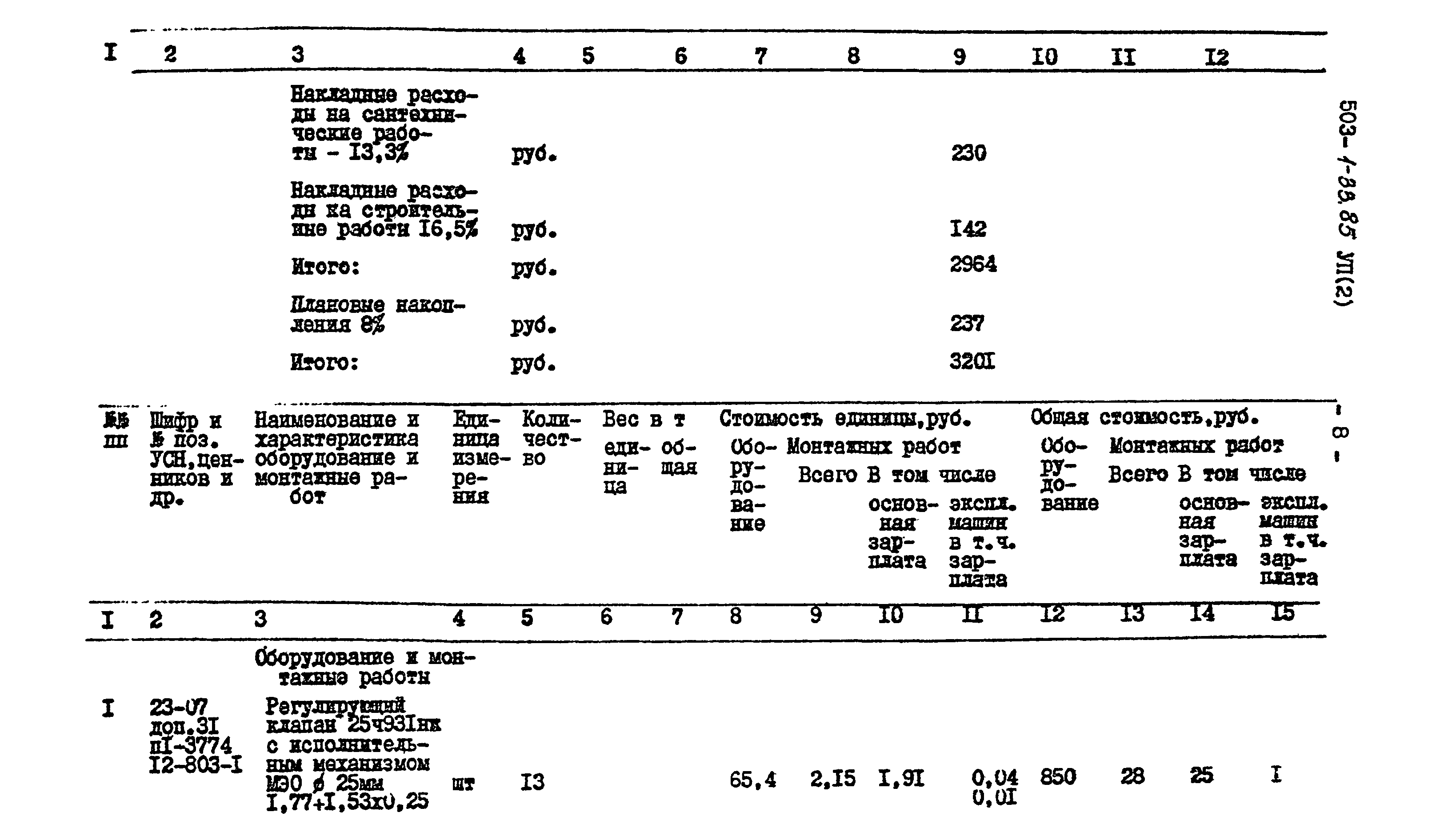 Типовой проект 503-1-33.85