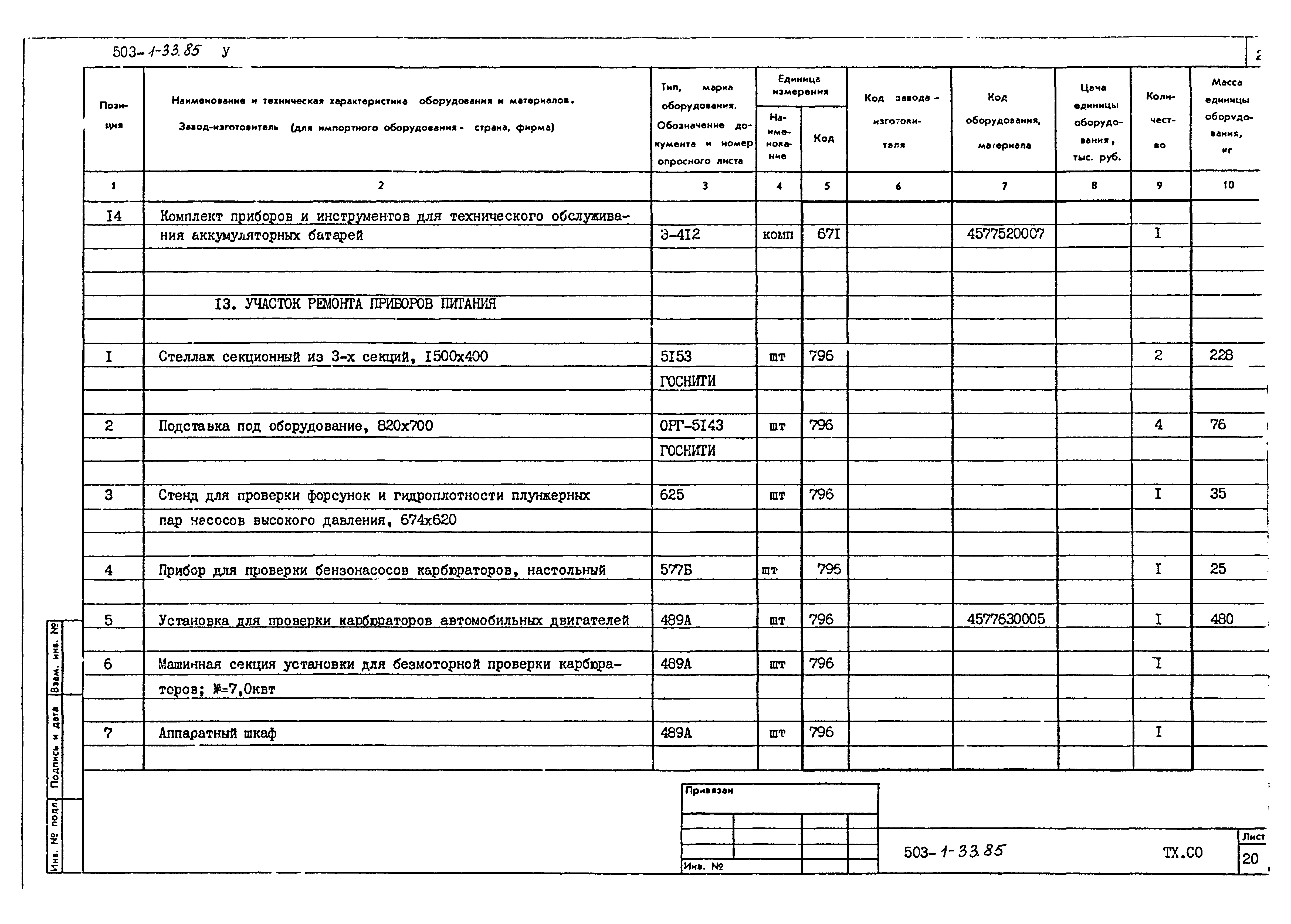 Типовой проект 503-1-33.85