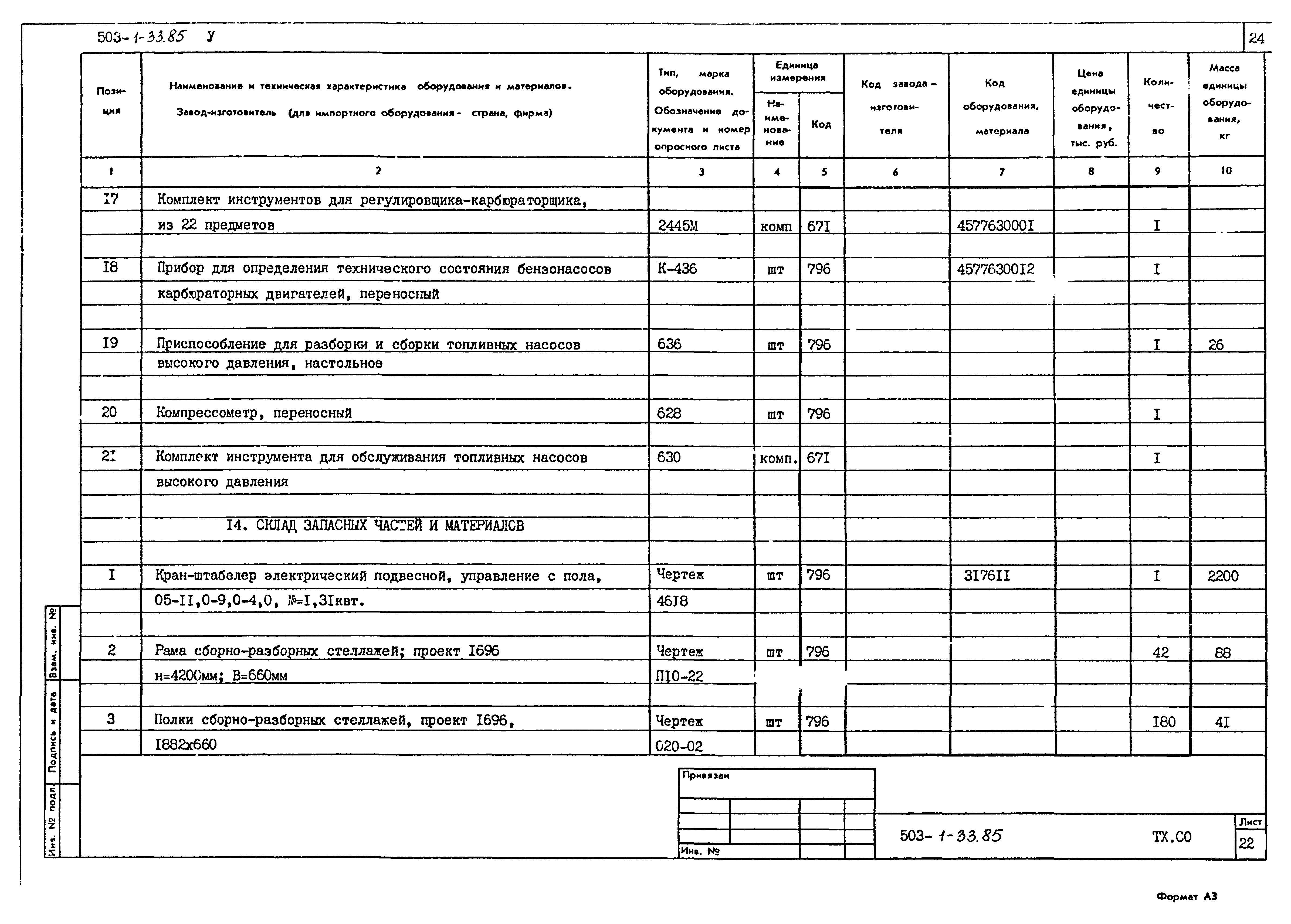 Типовой проект 503-1-33.85