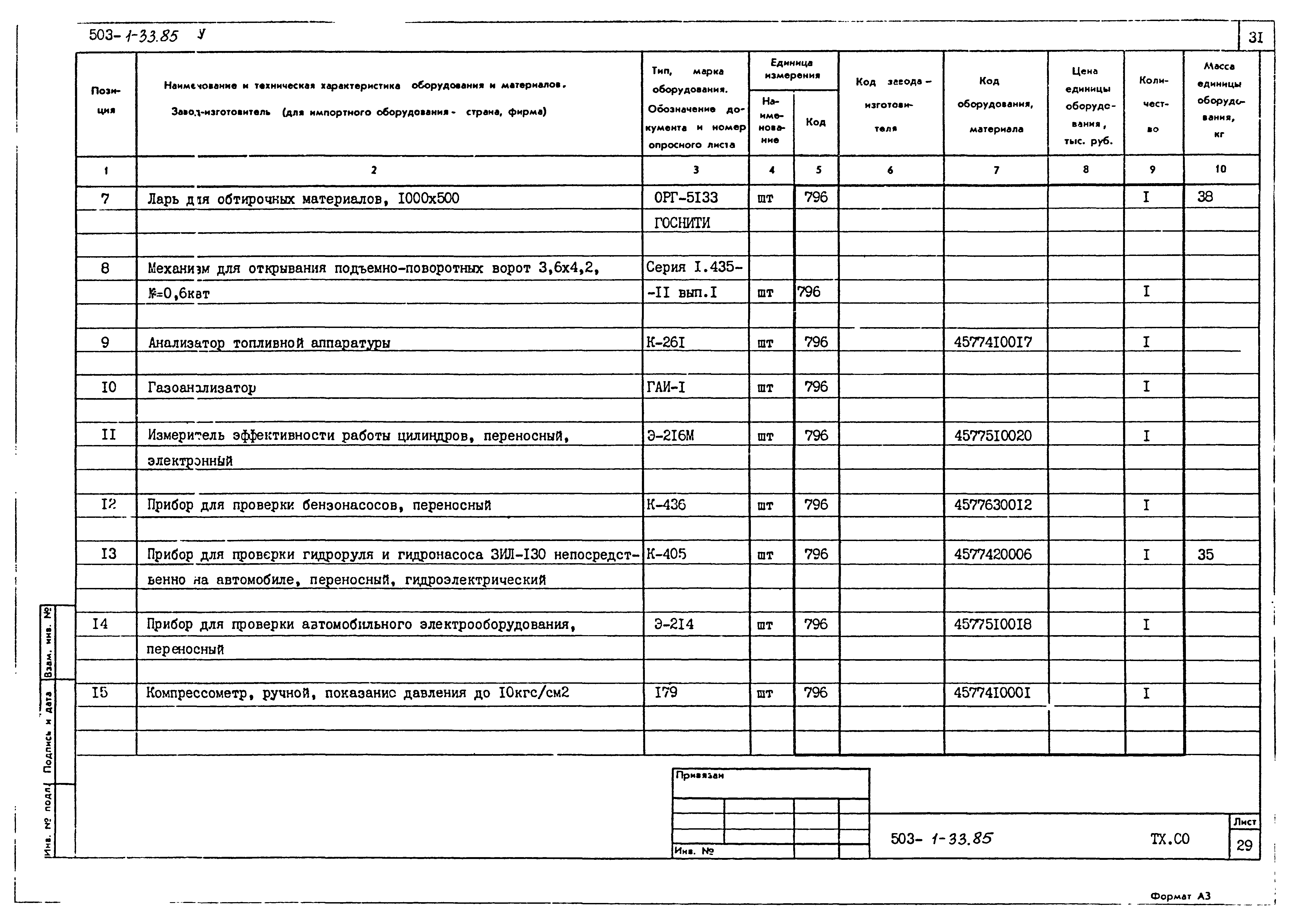 Типовой проект 503-1-33.85