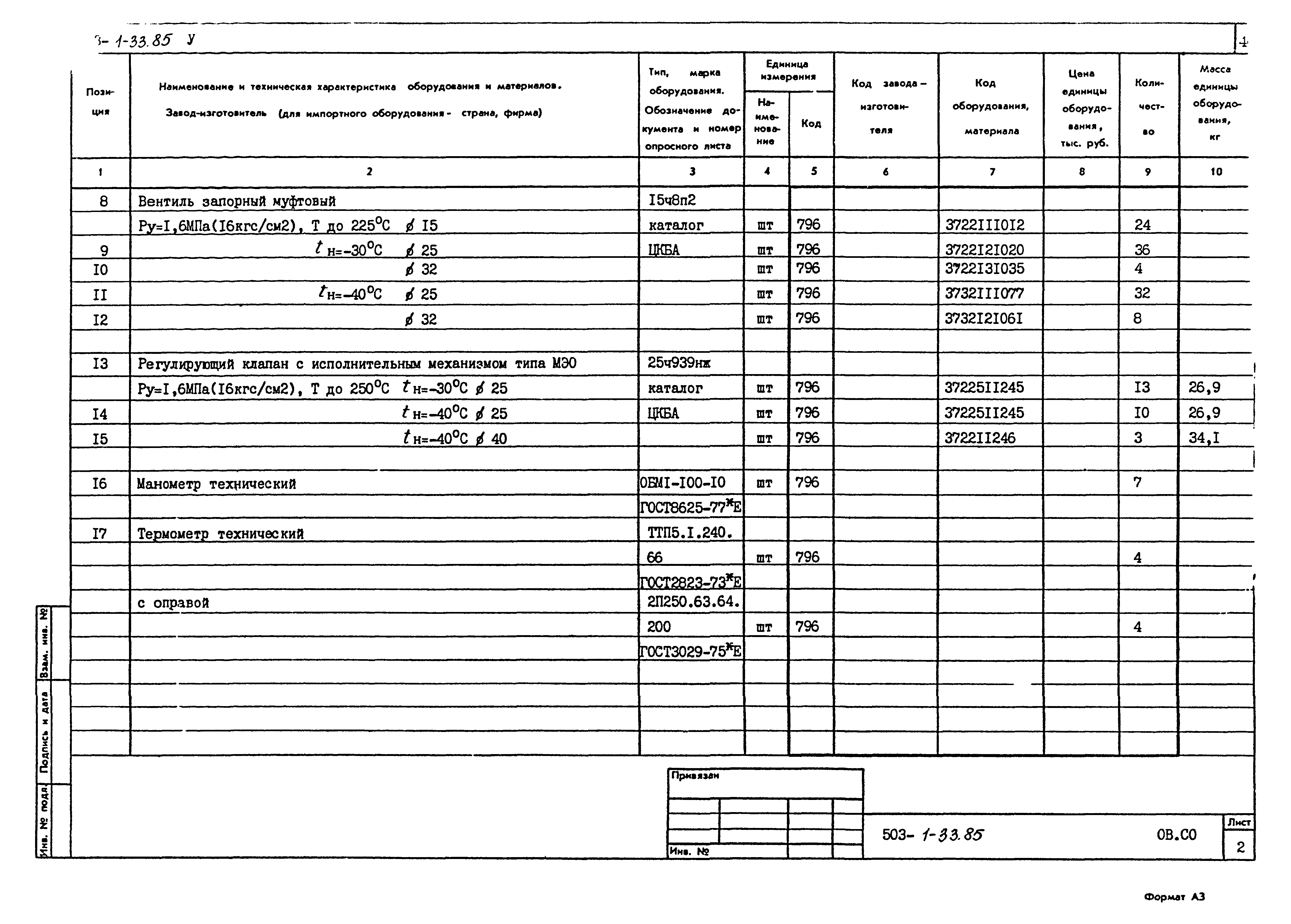 Типовой проект 503-1-33.85