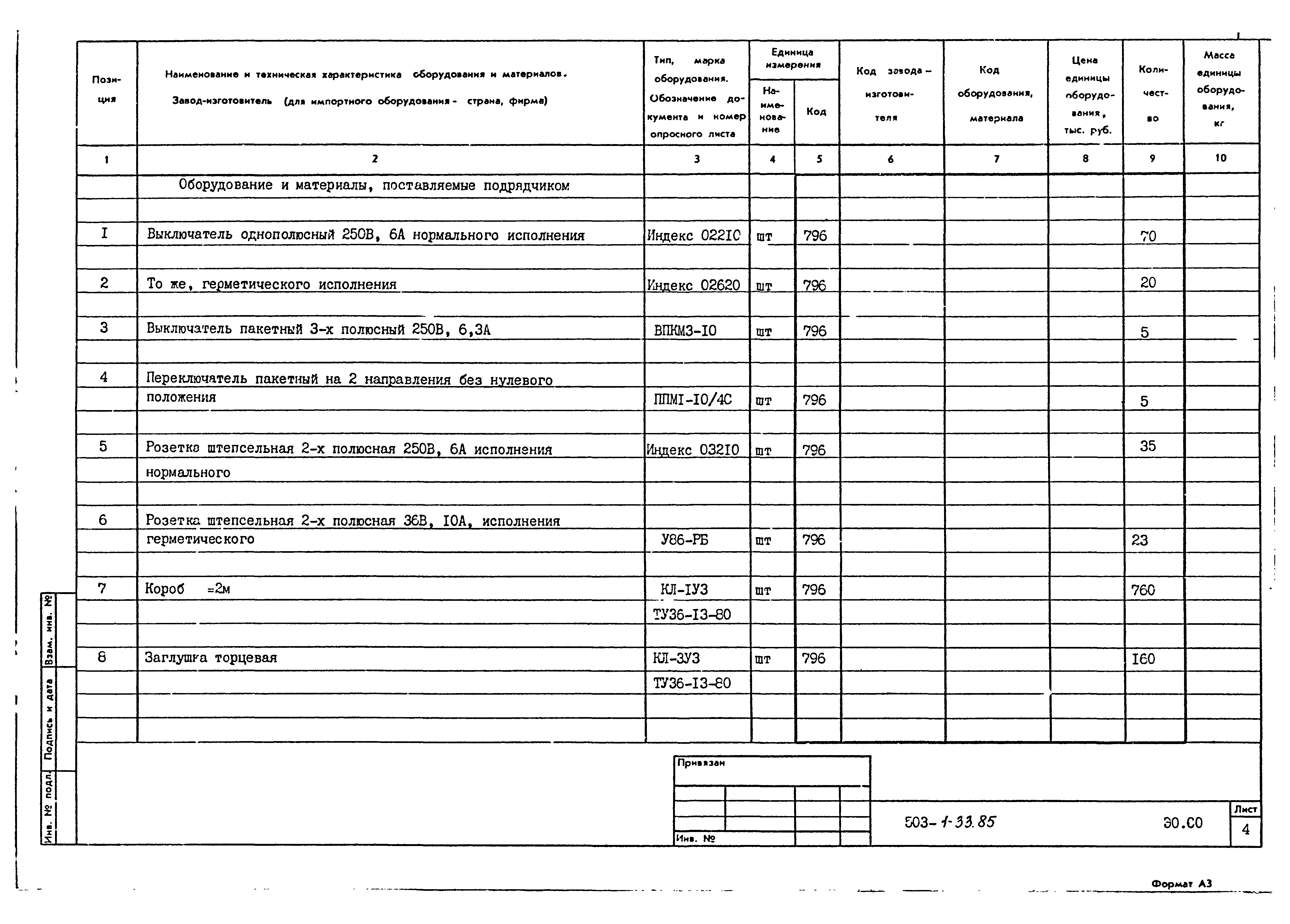 Типовой проект 503-1-33.85