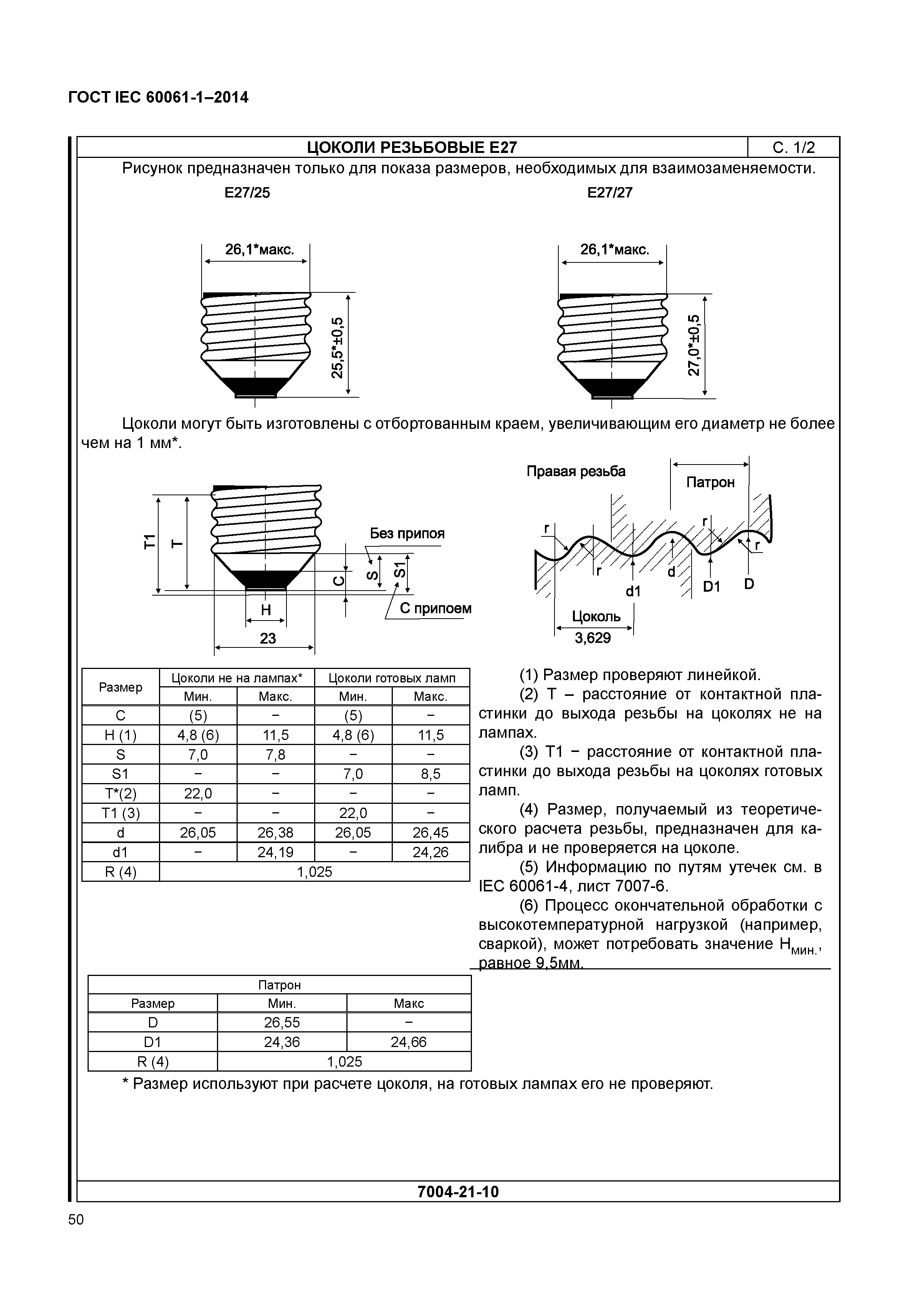 ГОСТ IEC 60061-1-2014