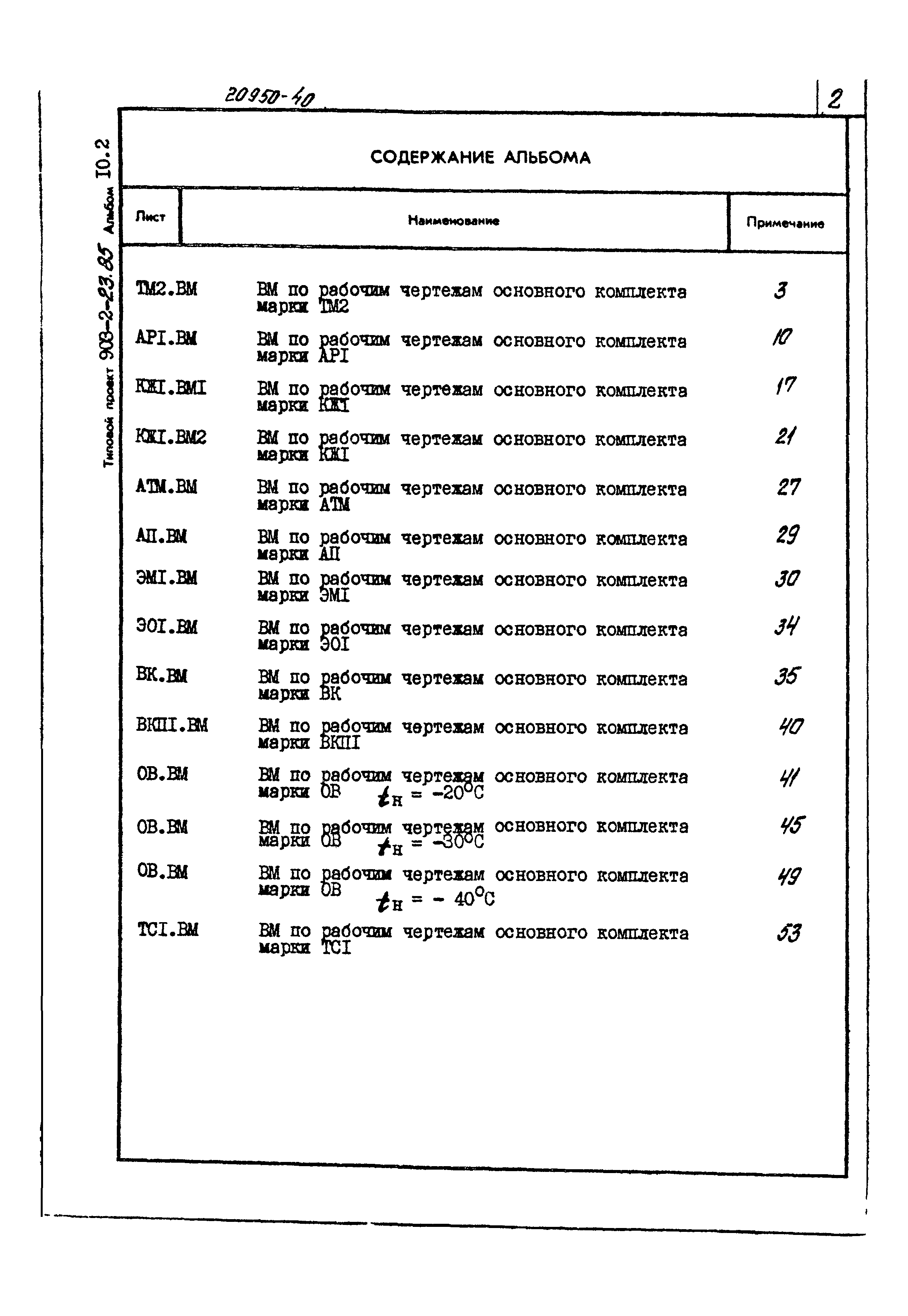 Типовой проект 903-2-23.85