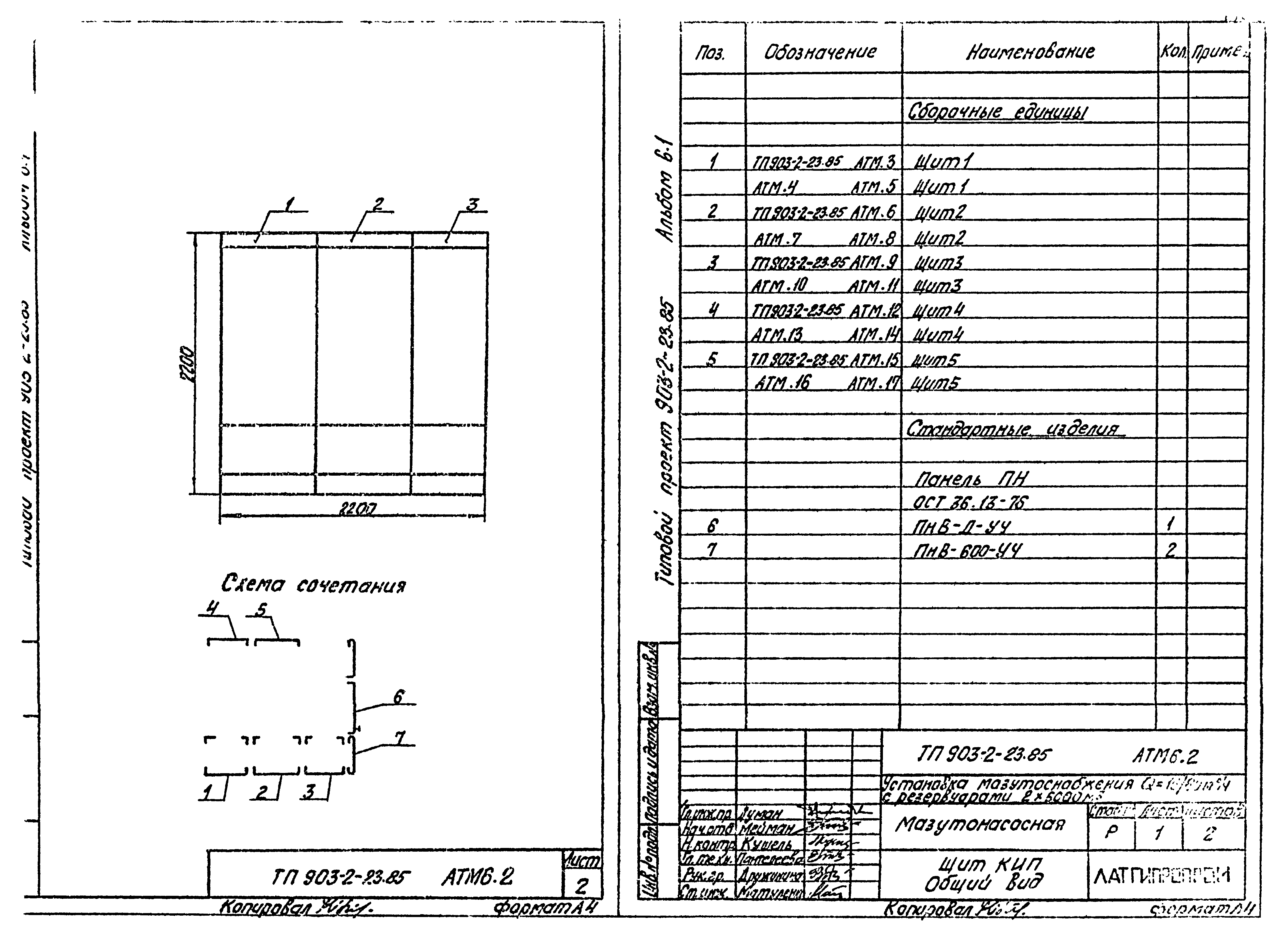 Типовой проект 903-2-23.85