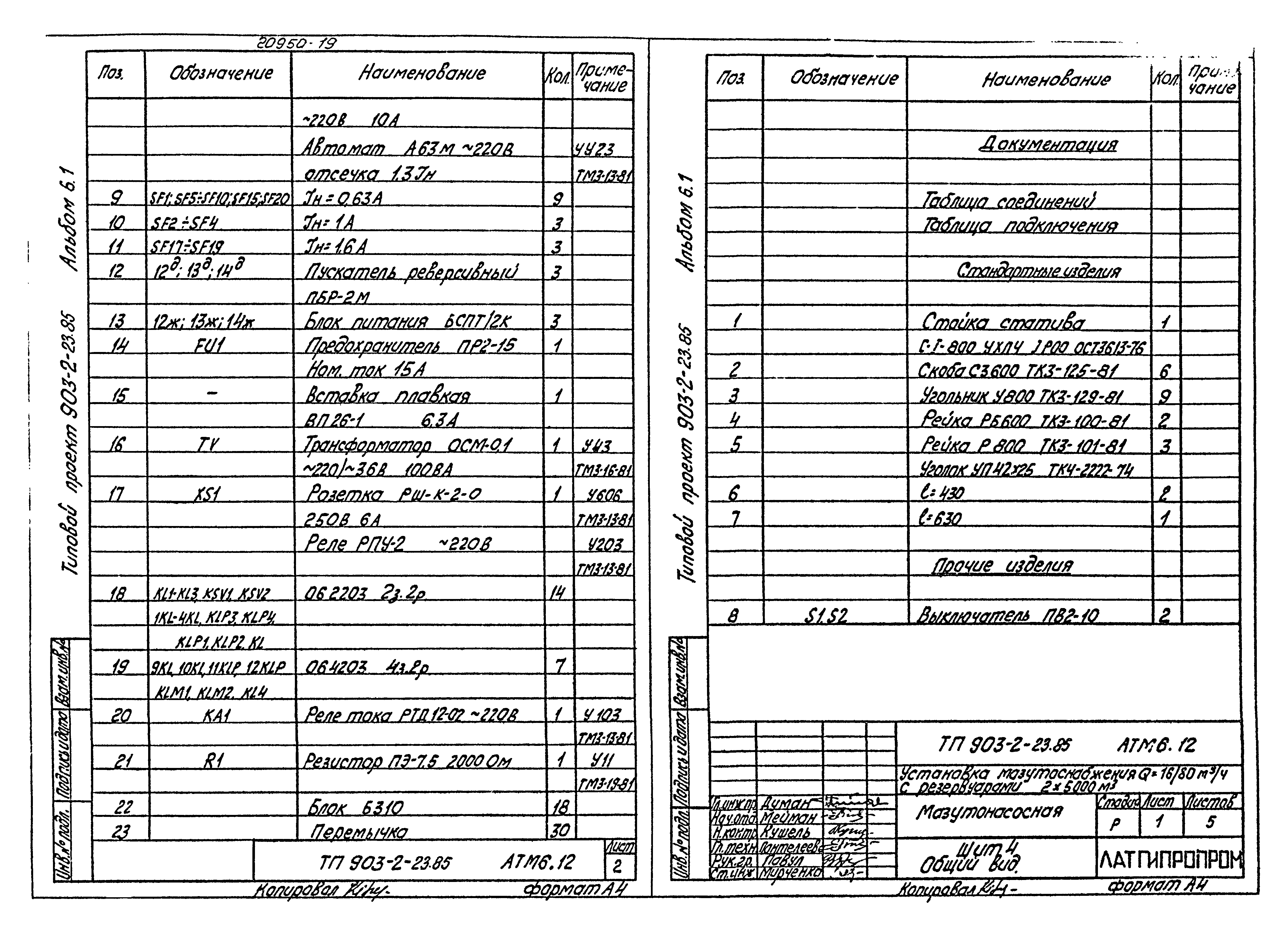 Типовой проект 903-2-23.85