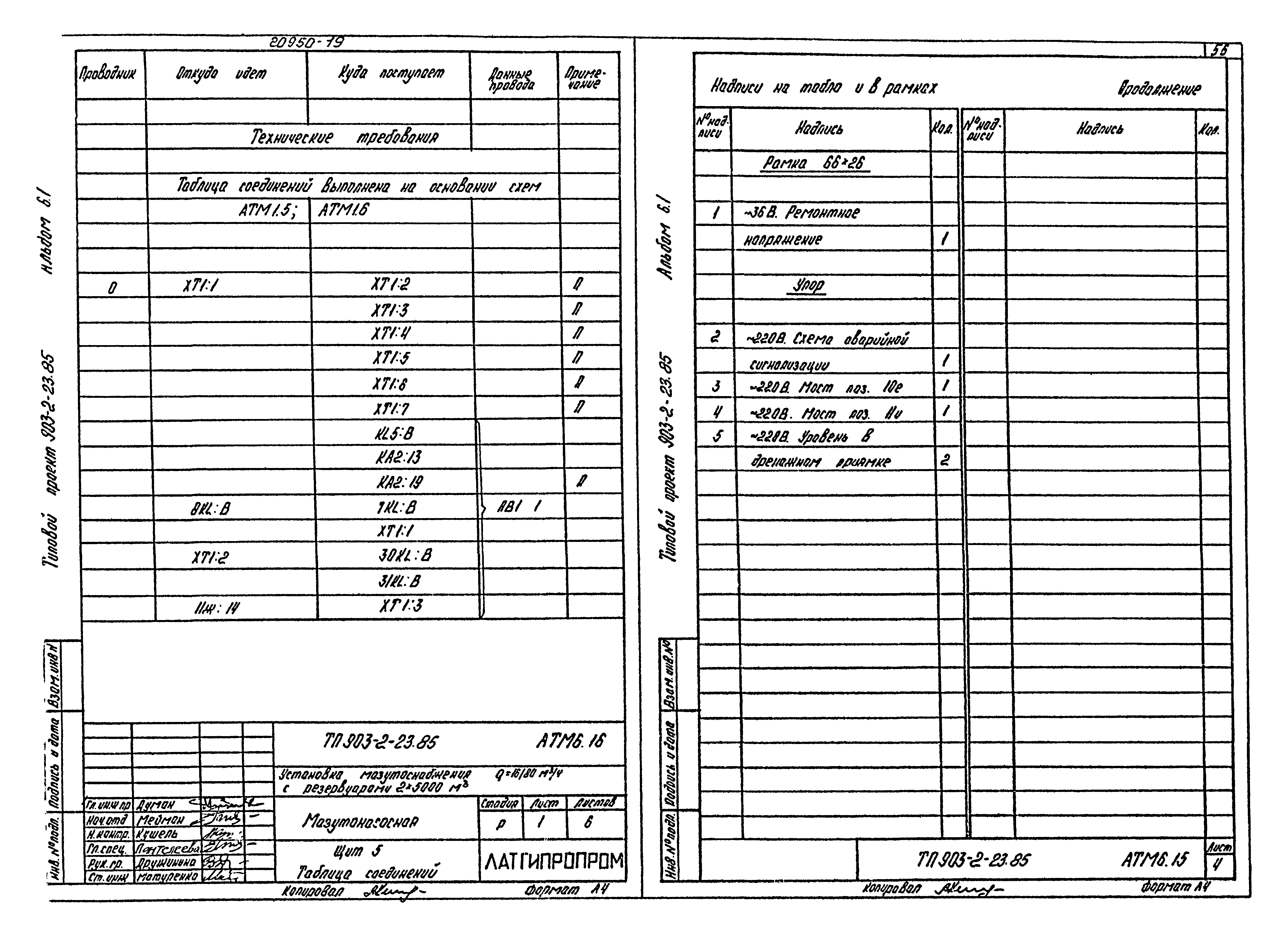 Типовой проект 903-2-23.85