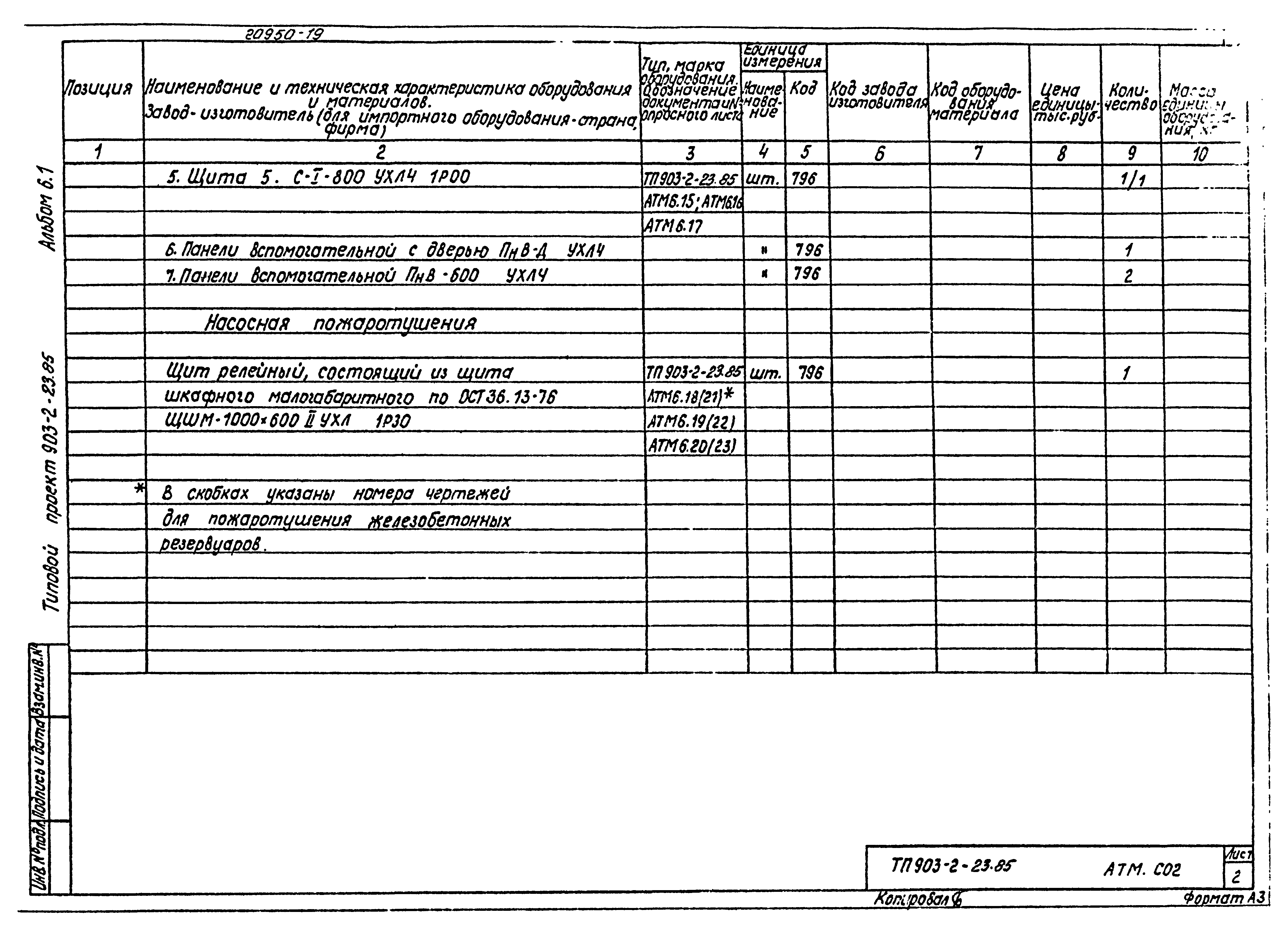 Типовой проект 903-2-23.85