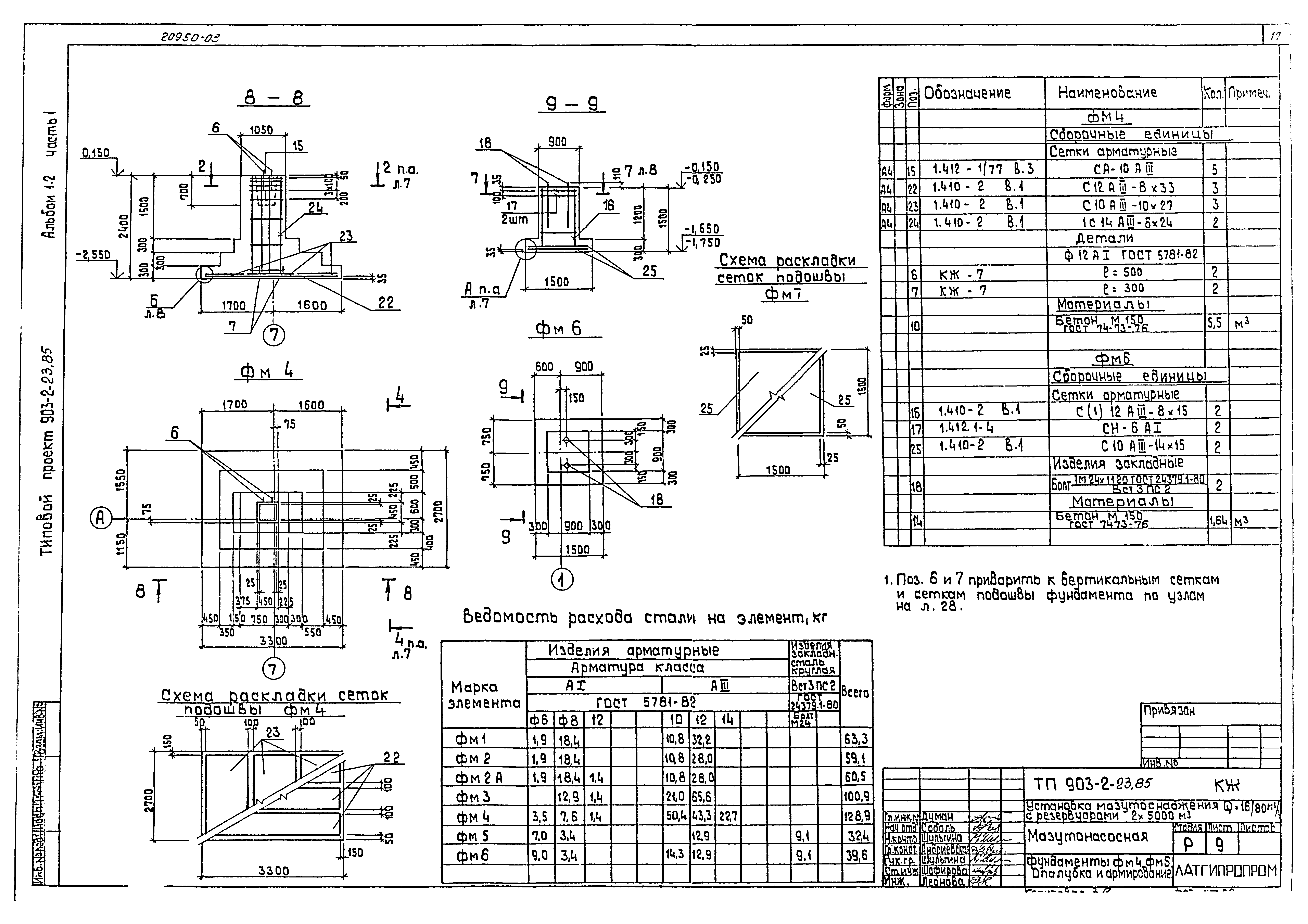 Типовой проект 903-2-23.85