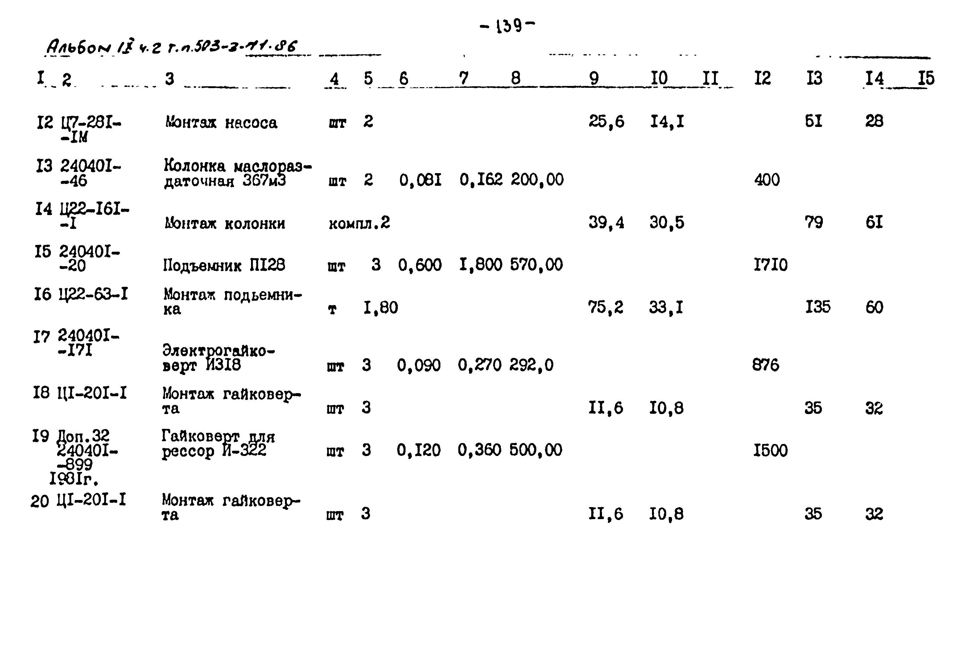 Типовой проект 503-3-11.86