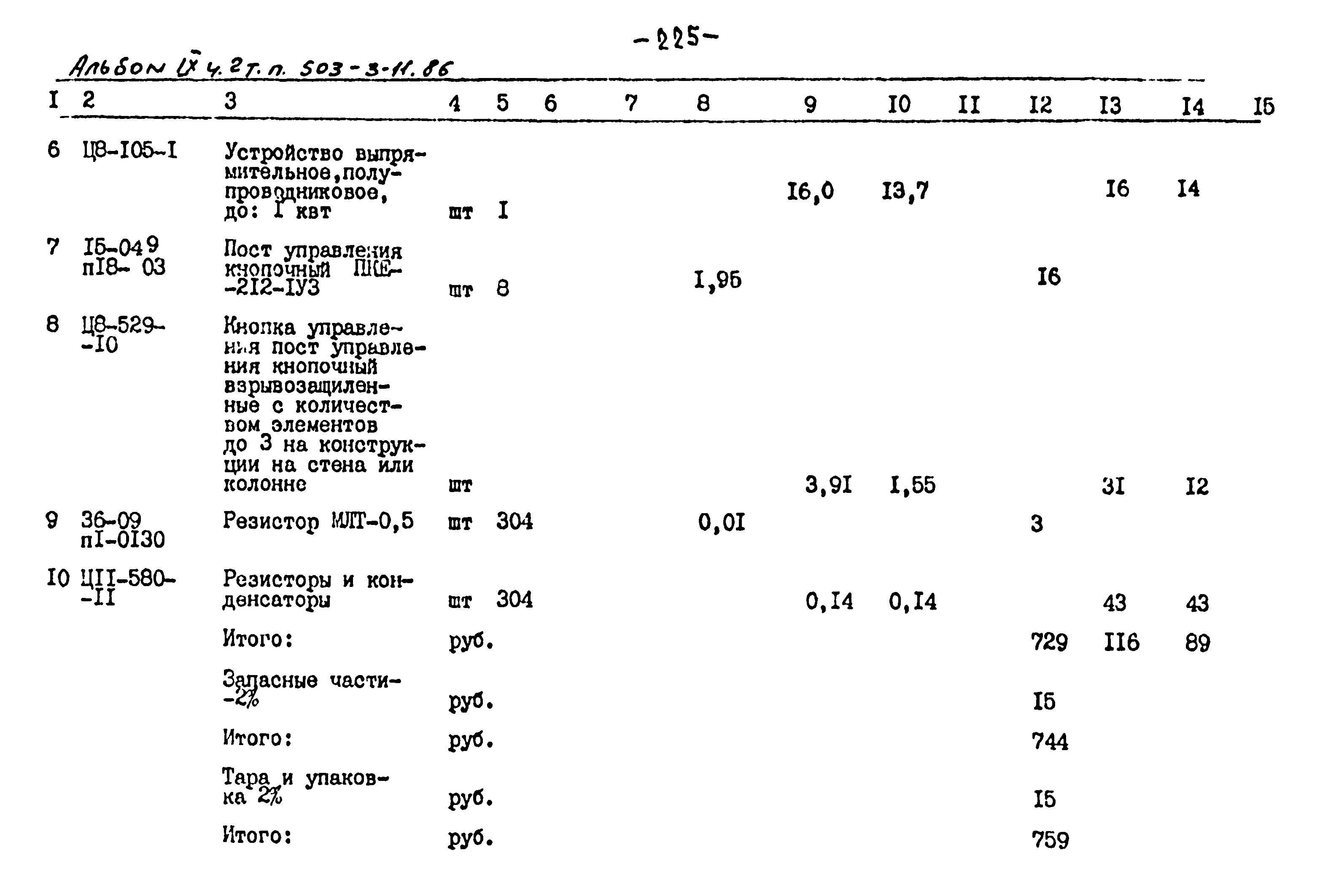 Типовой проект 503-3-11.86