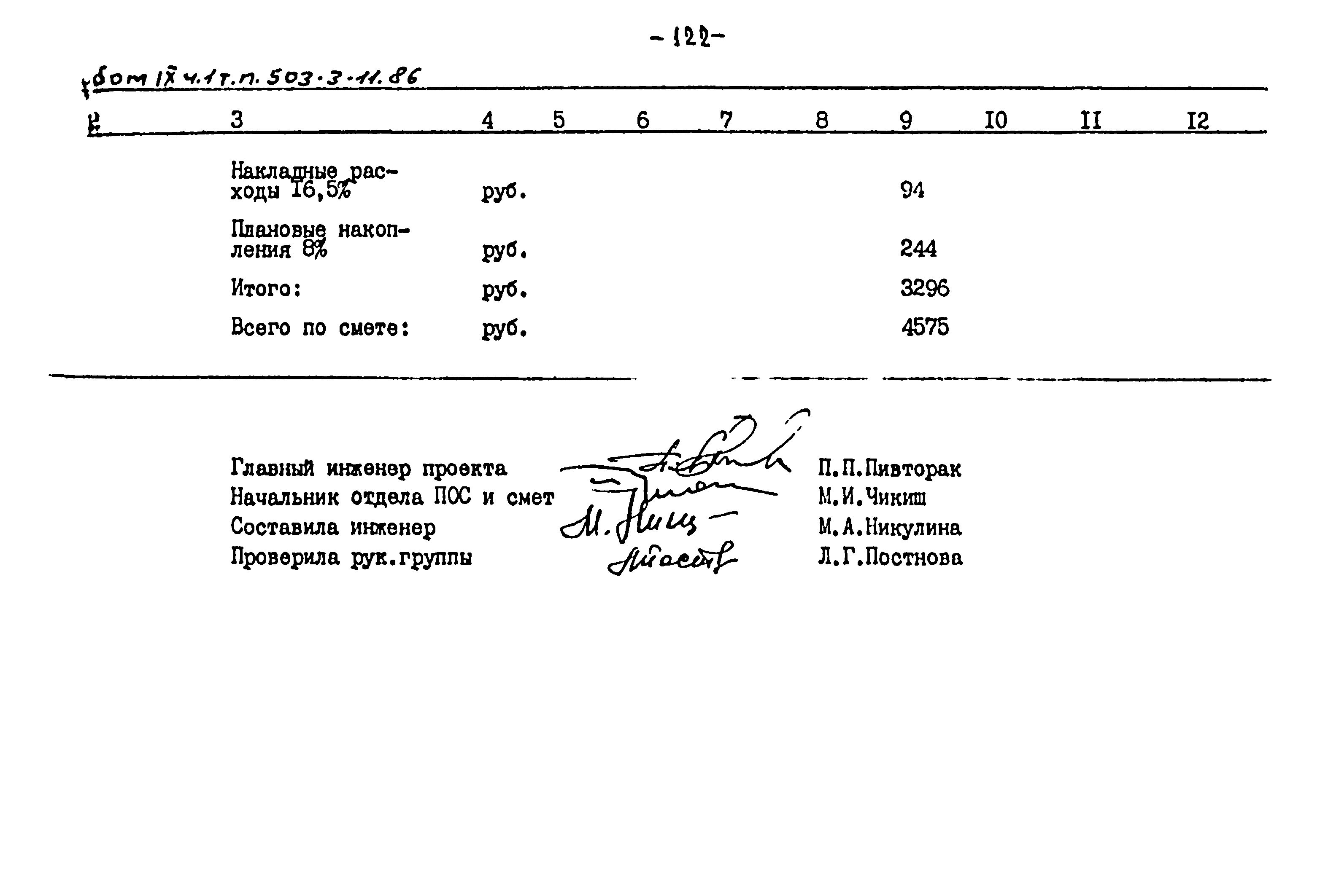 Типовой проект 503-3-11.86