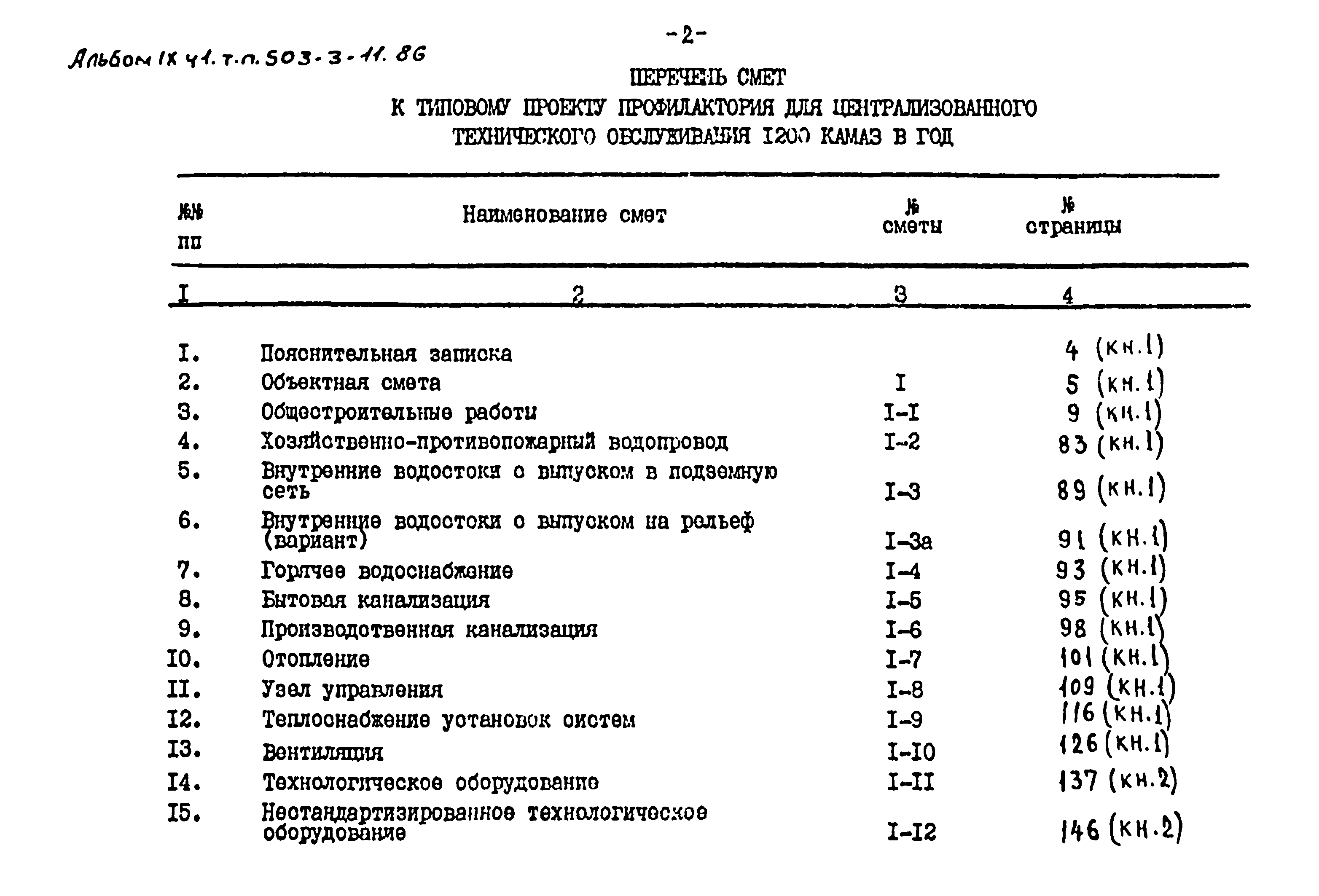 Типовой проект 503-3-11.86