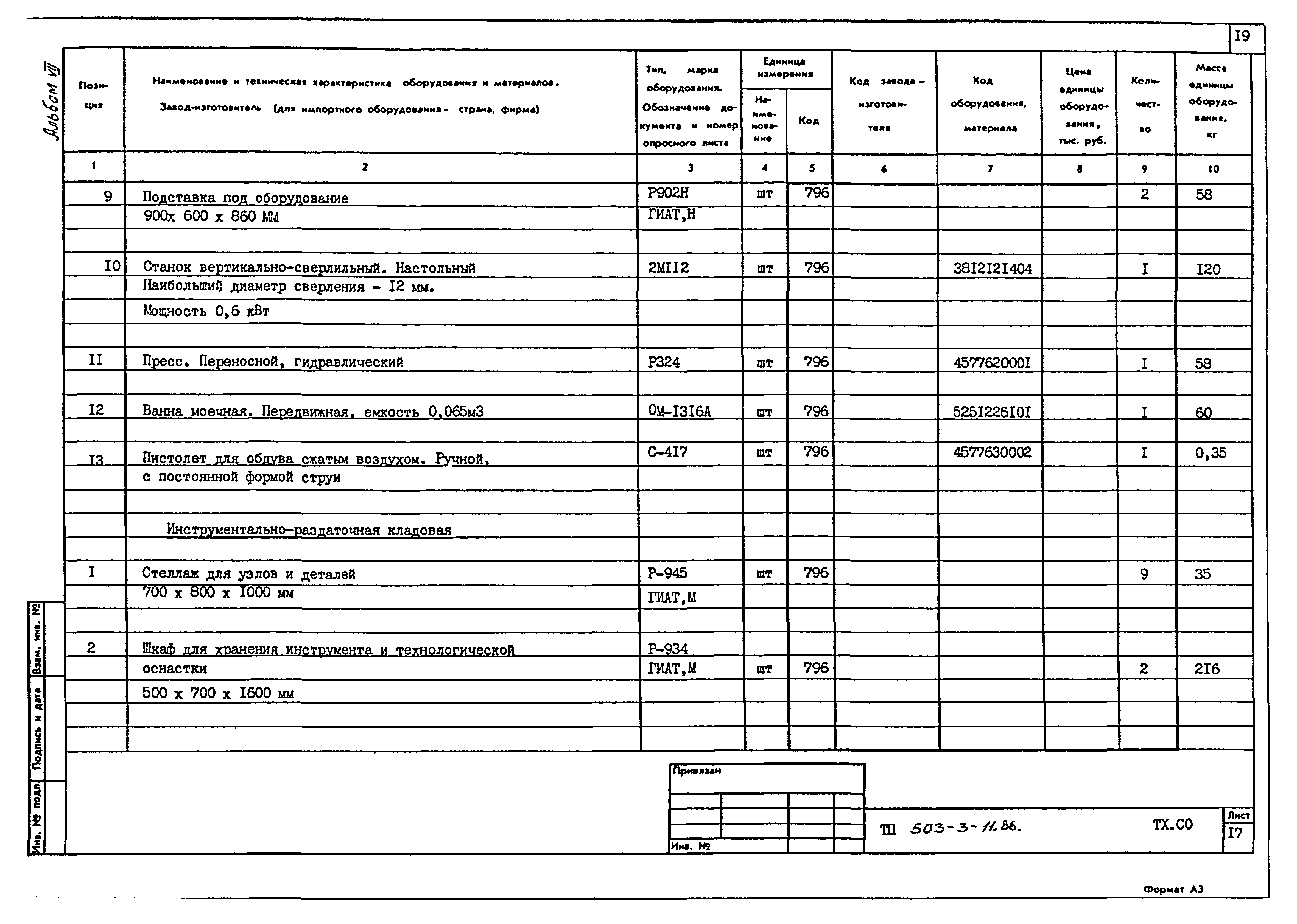 Типовой проект 503-3-11.86