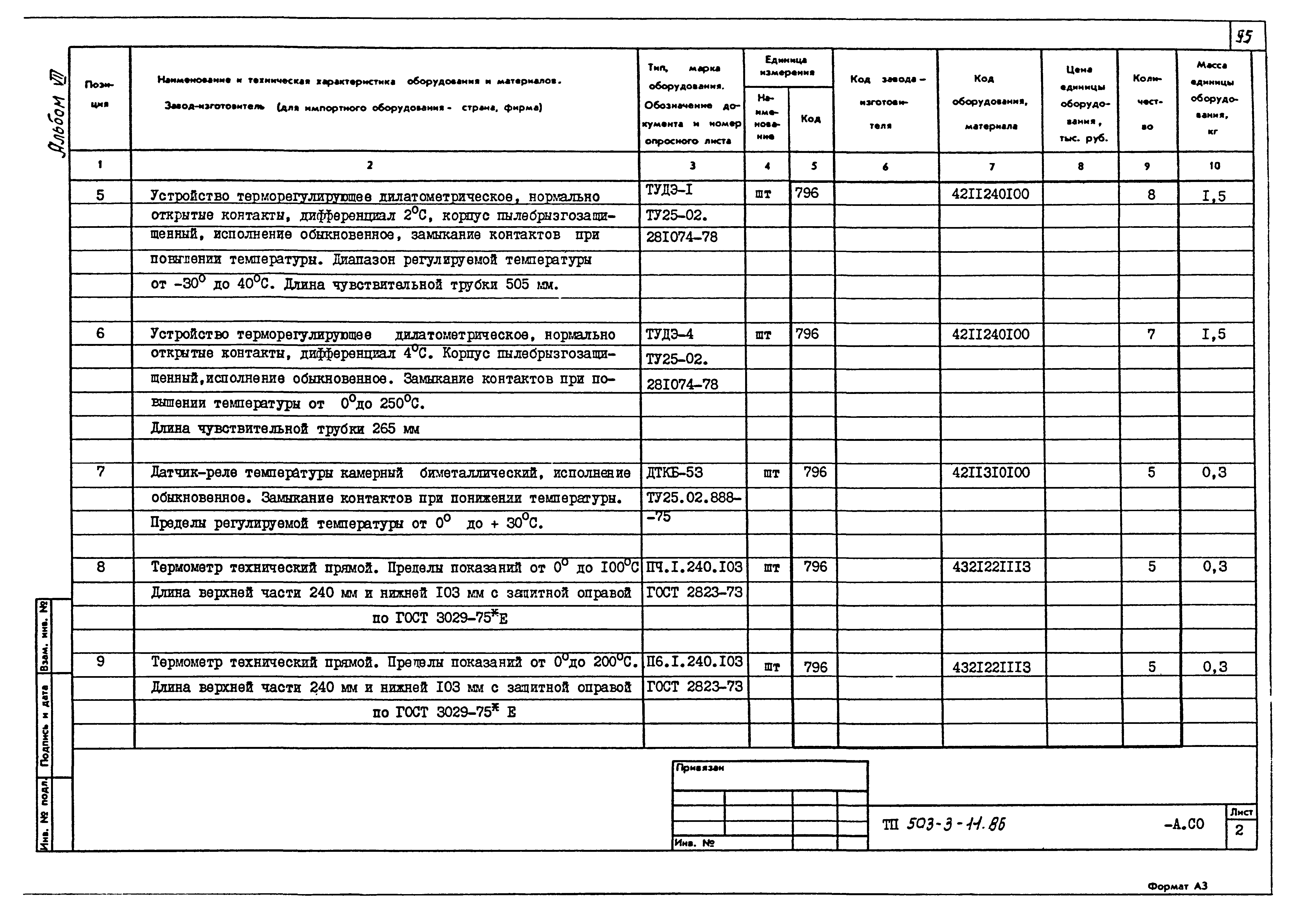 Типовой проект 503-3-11.86