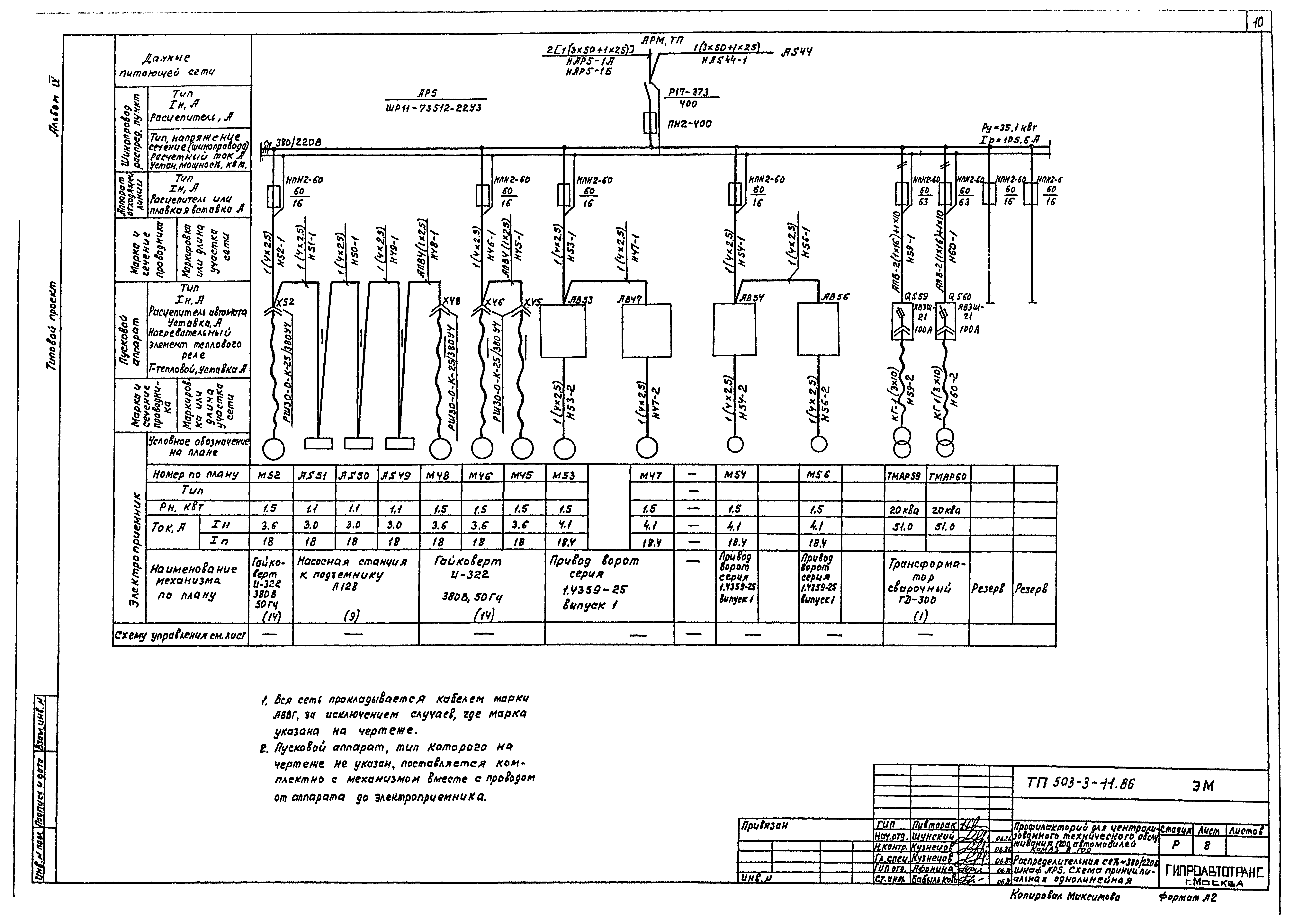 Типовой проект 503-3-11.86