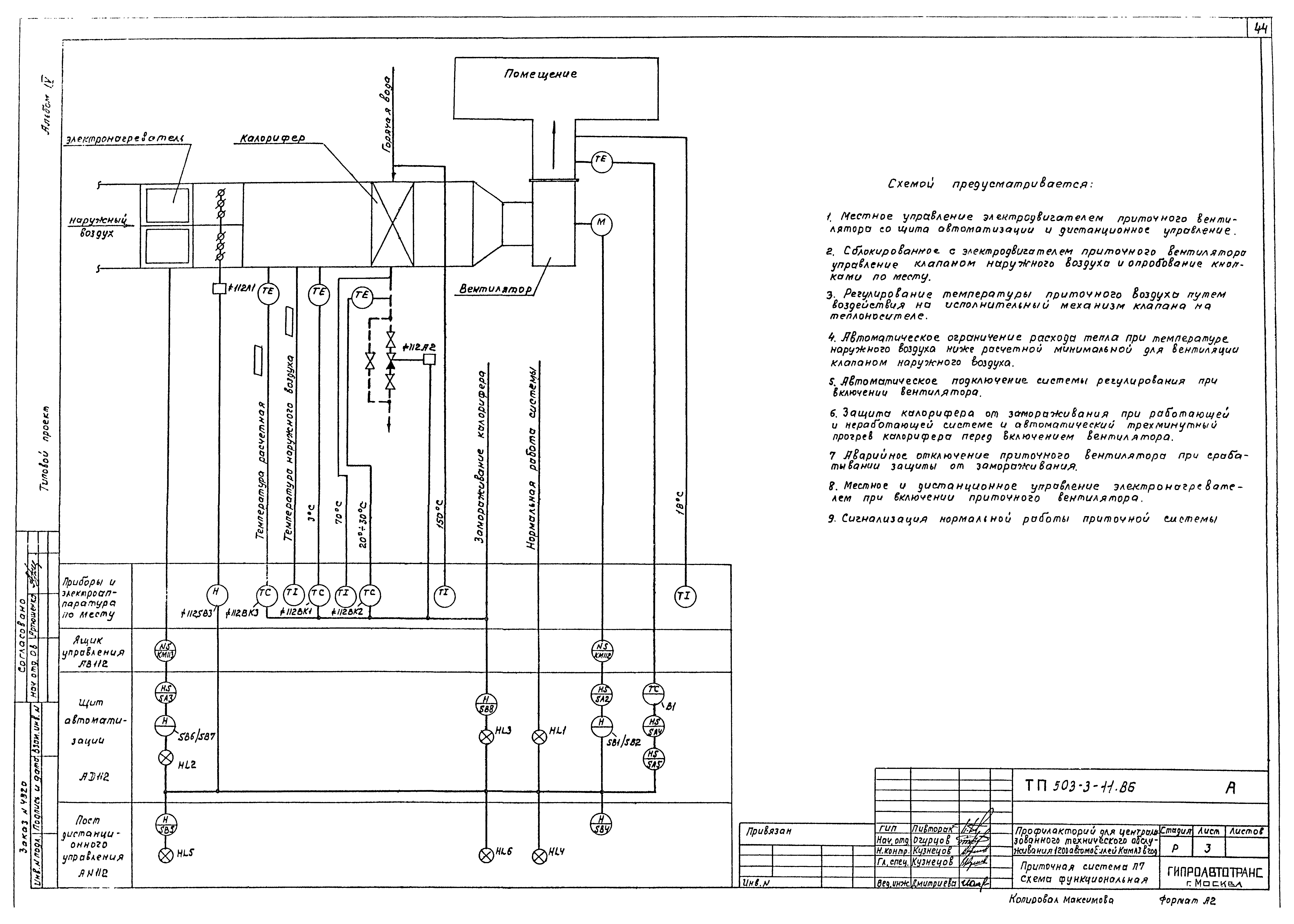 Типовой проект 503-3-11.86
