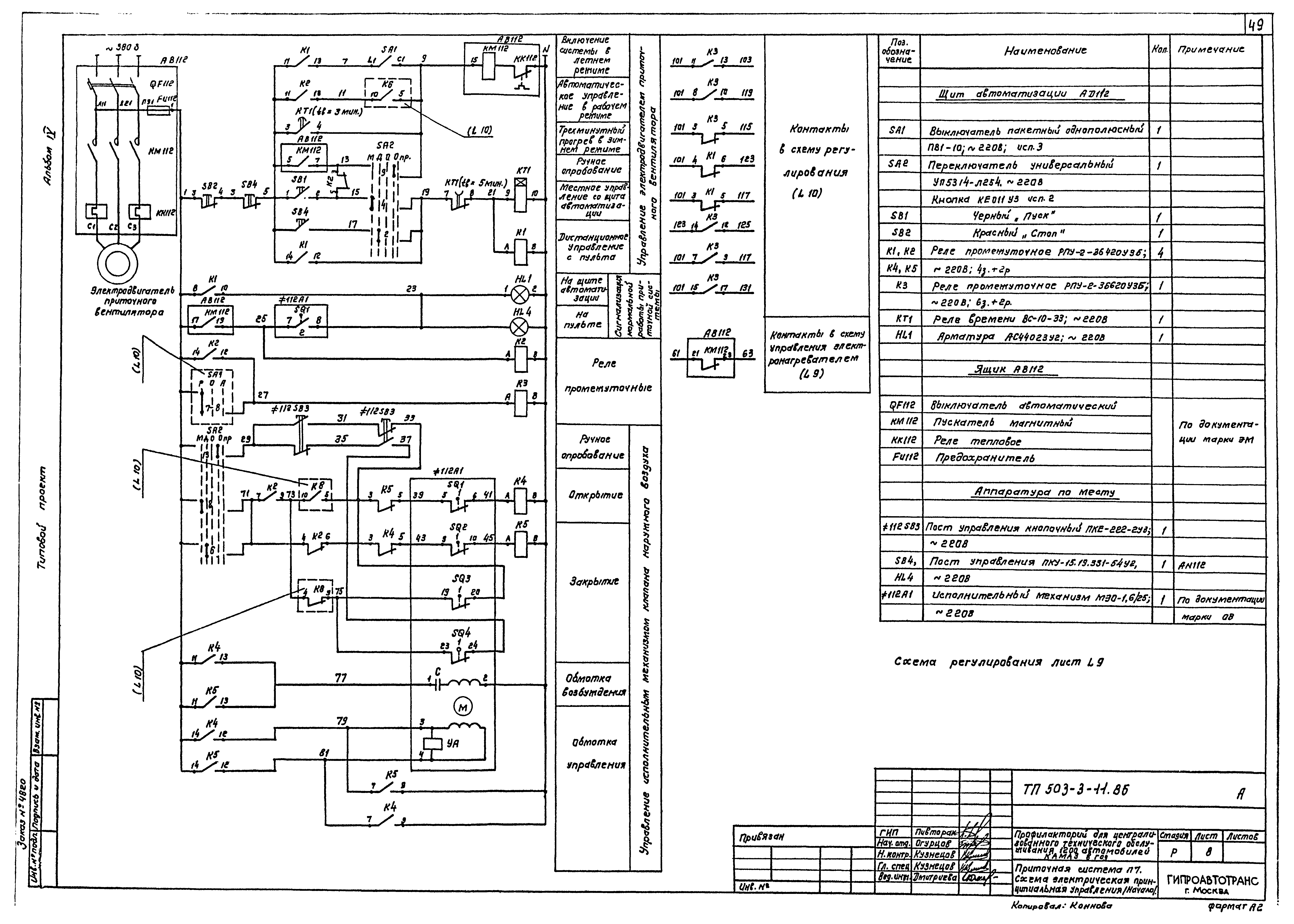 Типовой проект 503-3-11.86