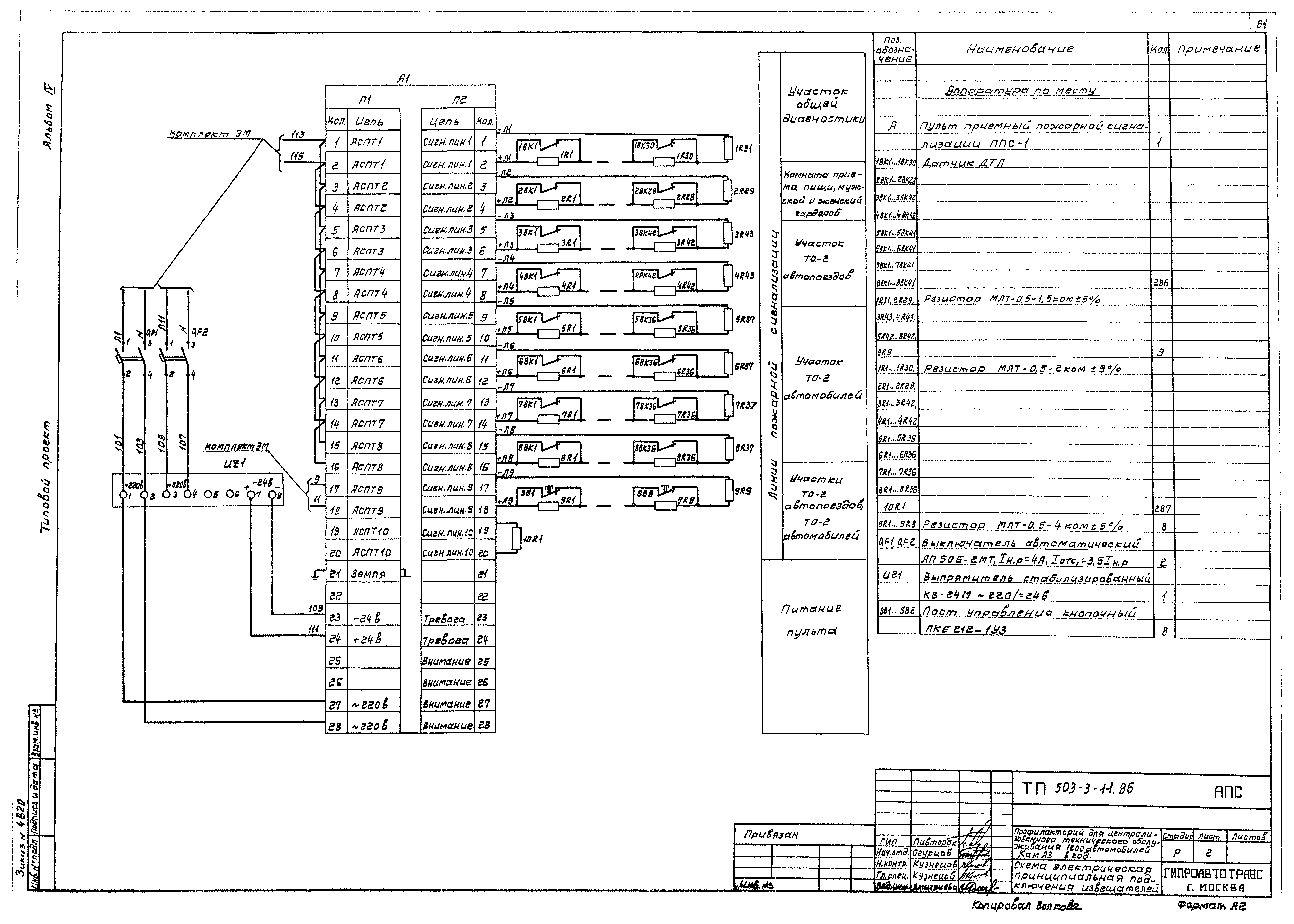 Типовой проект 503-3-11.86