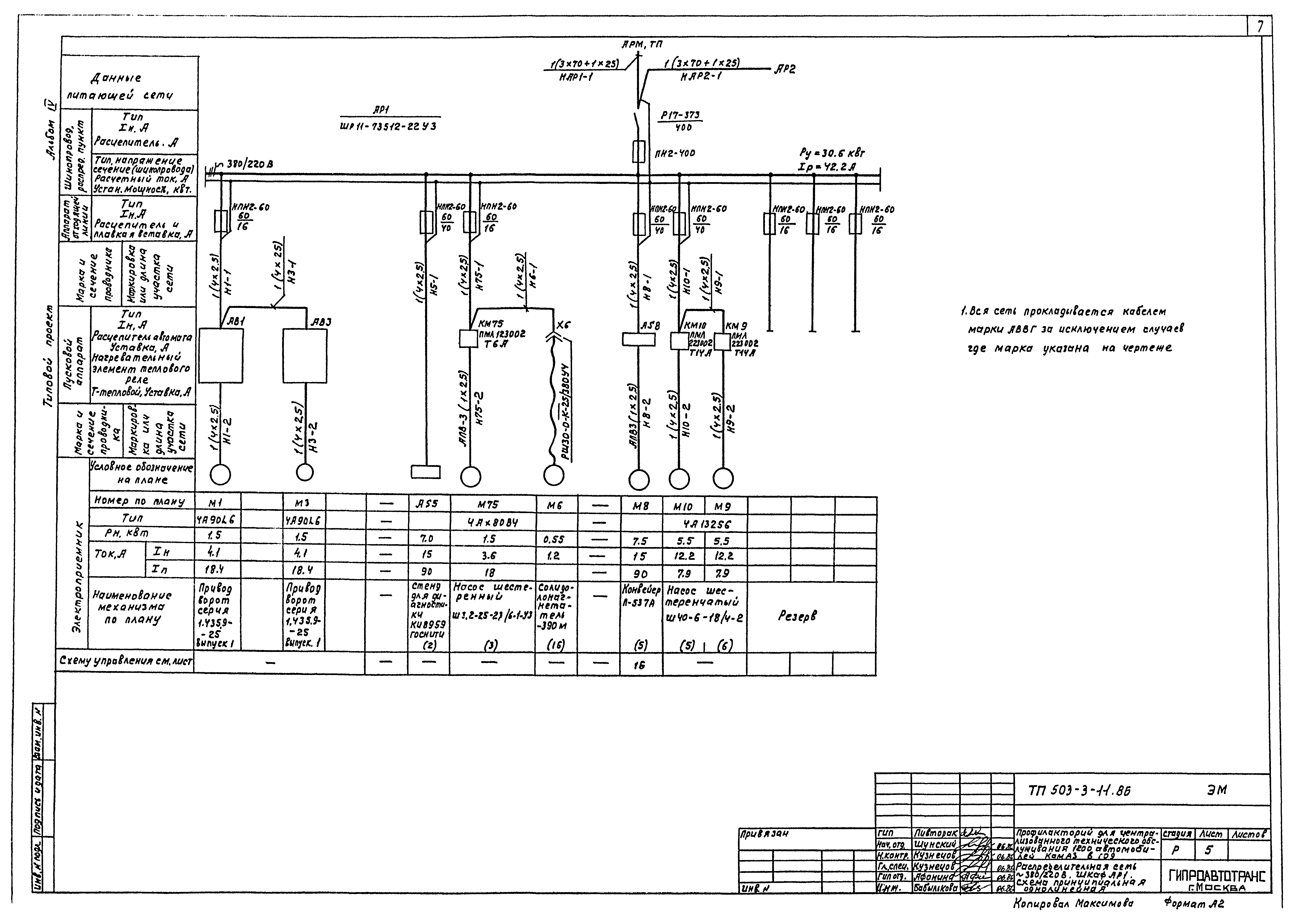 Типовой проект 503-3-11.86