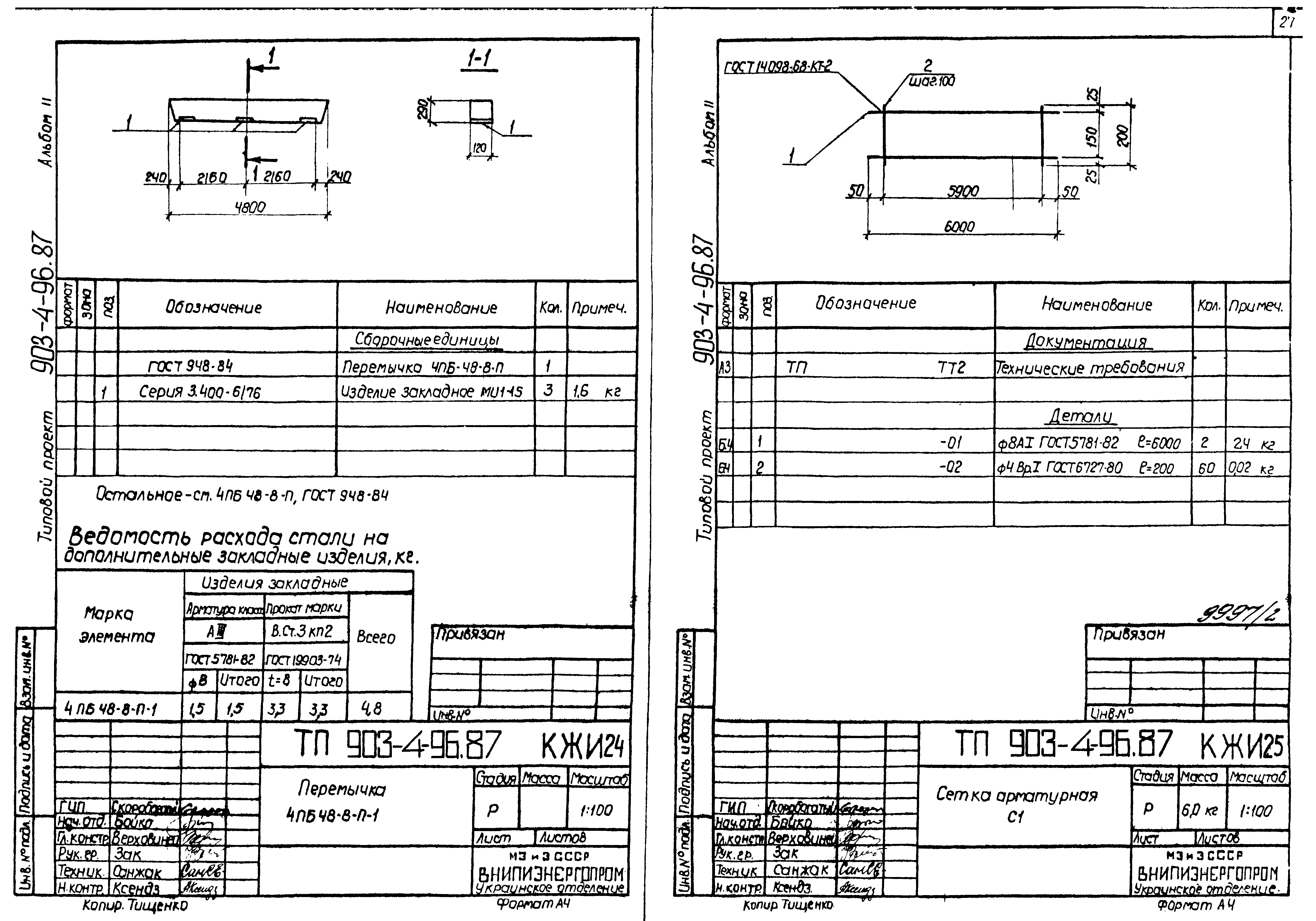 Типовой проект 903-4-94.87