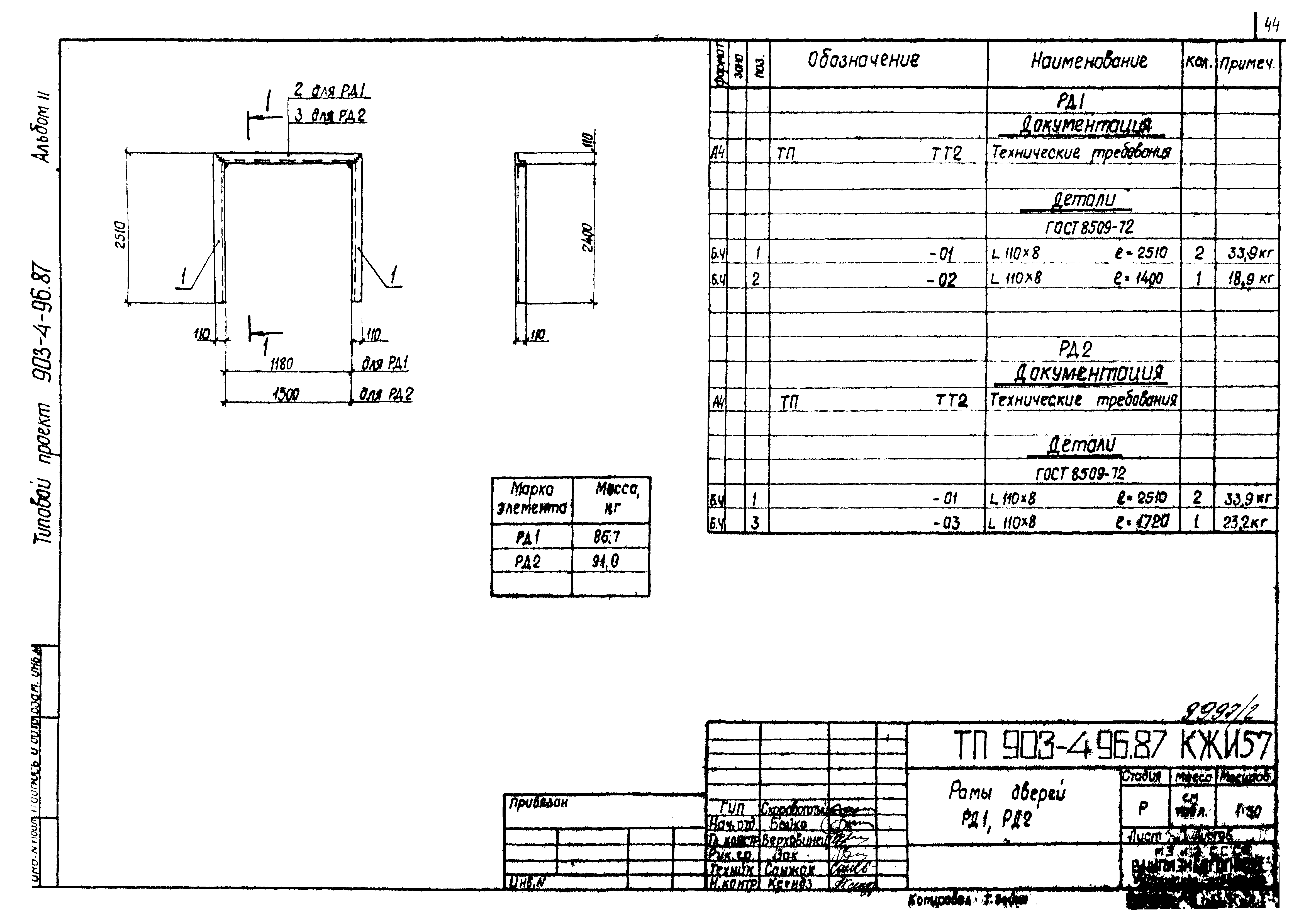 Типовой проект 903-4-94.87