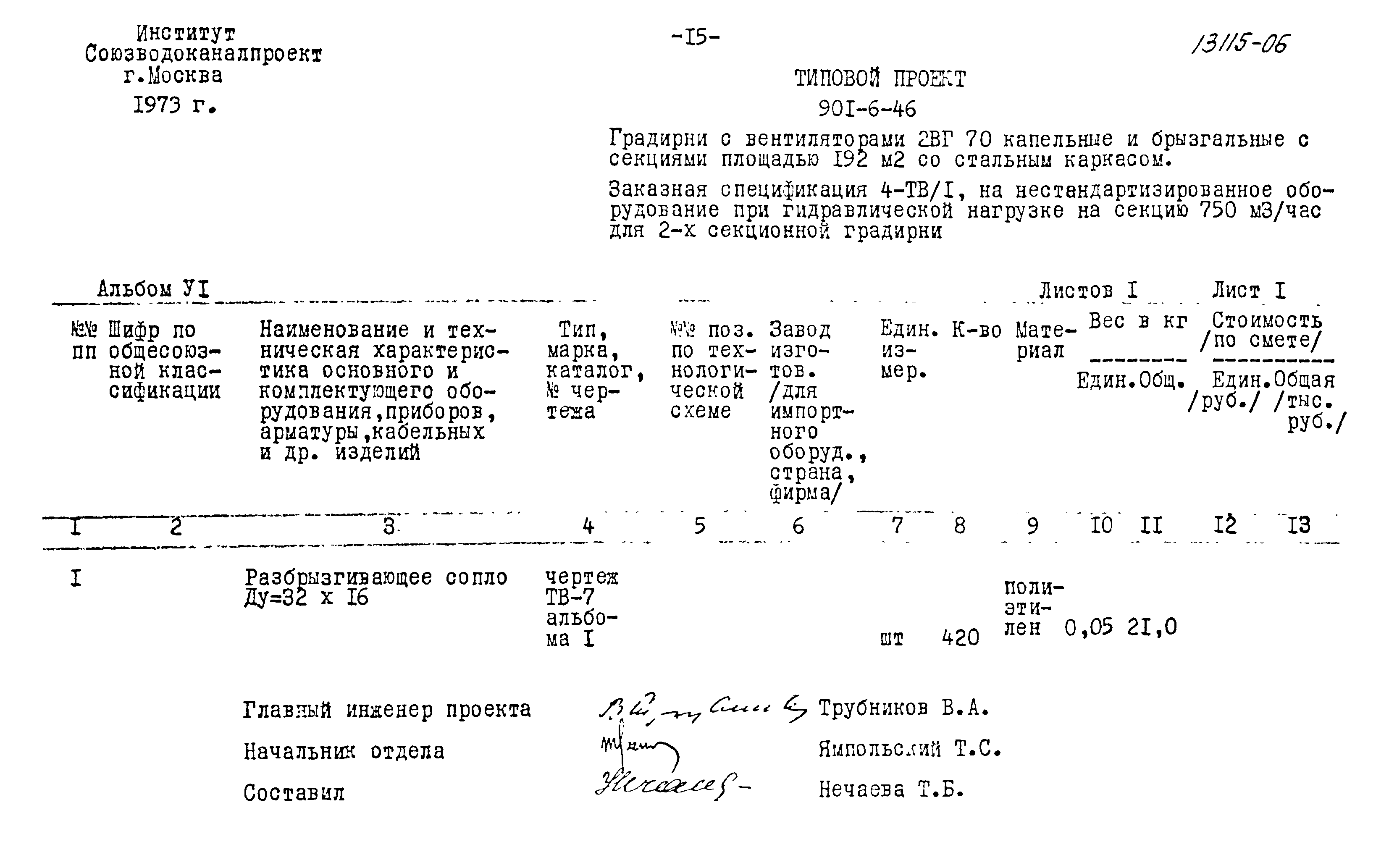 Типовой проект 901-6-46
