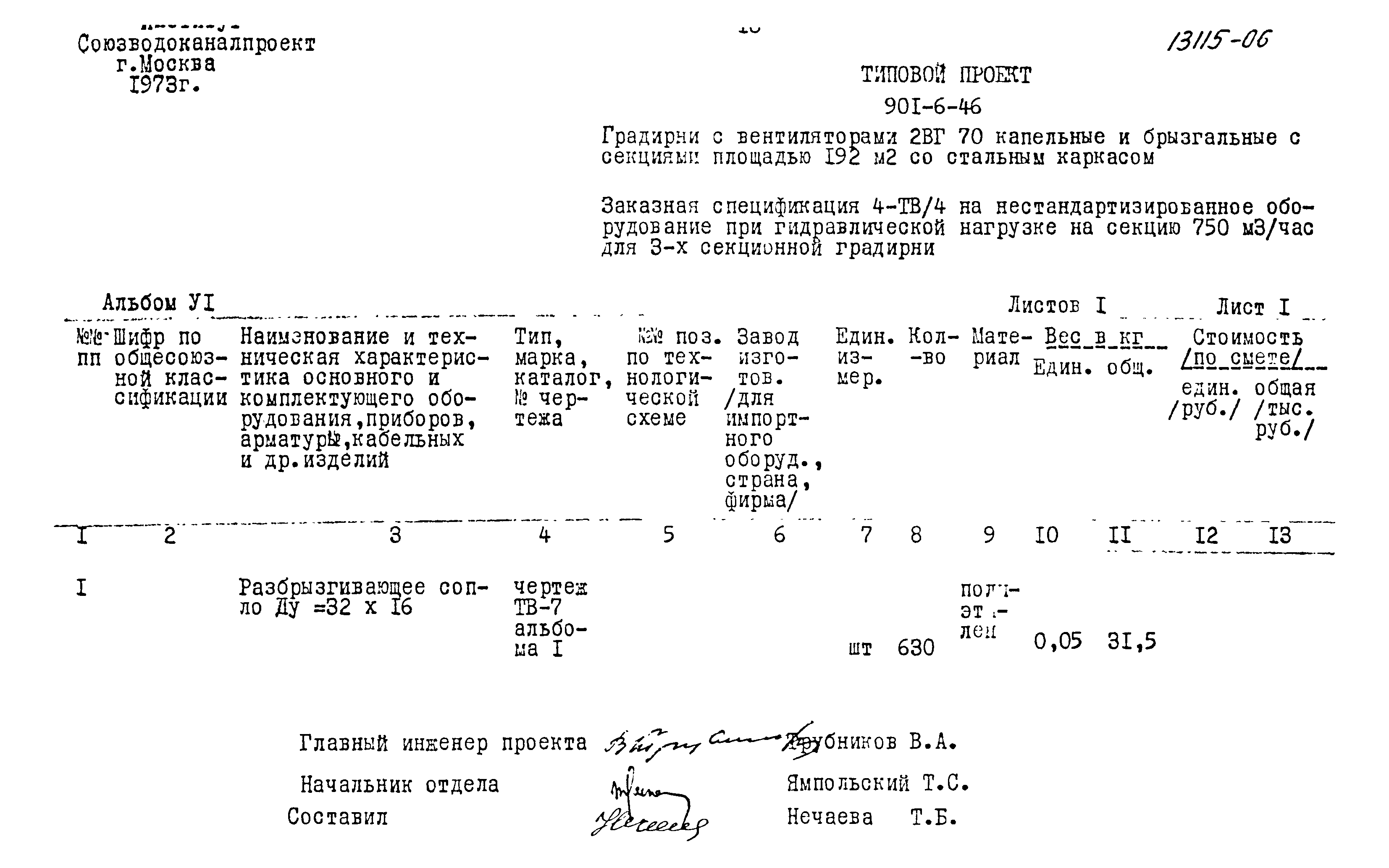 Типовой проект 901-6-46