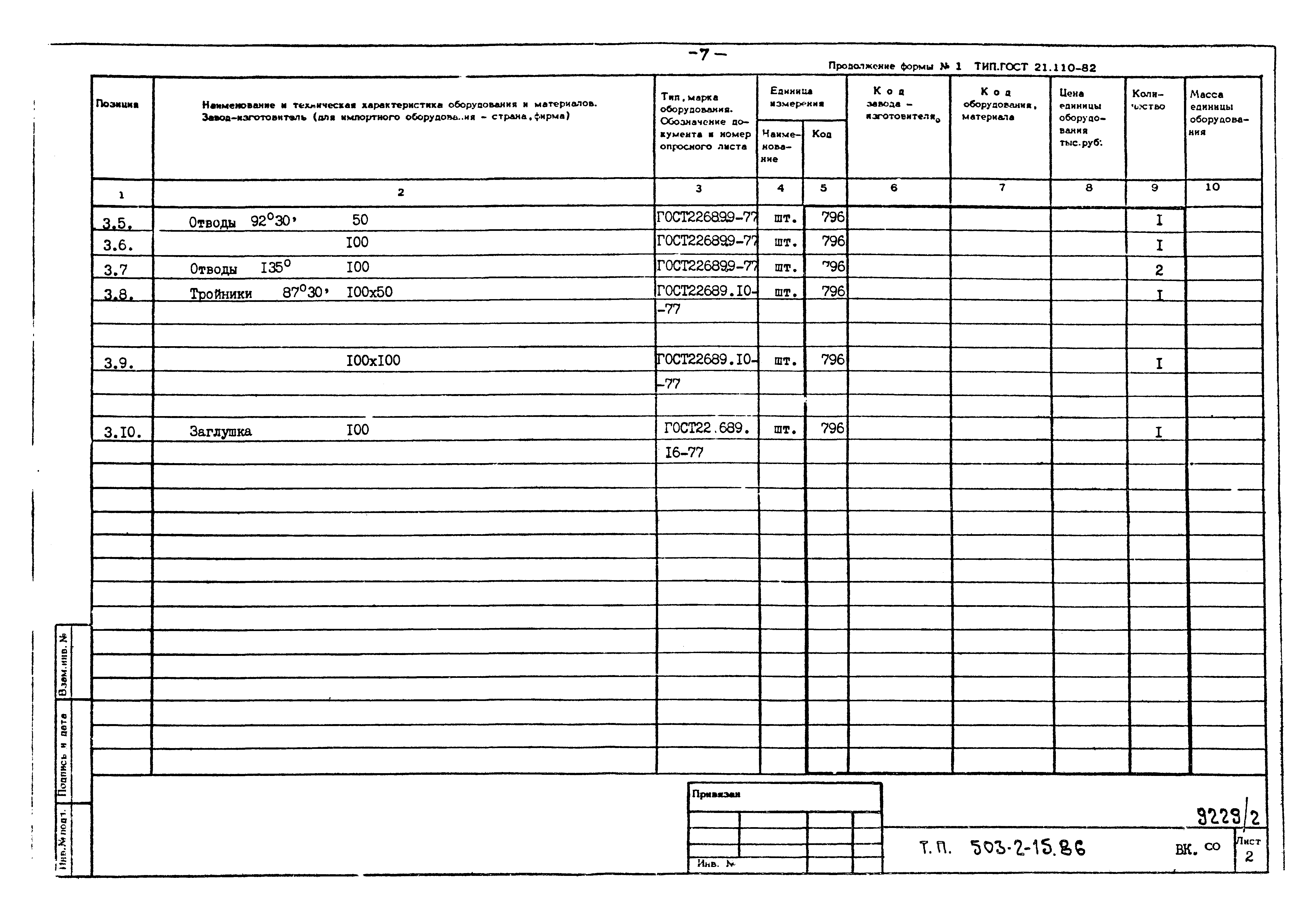Типовой проект 503-2-15.86