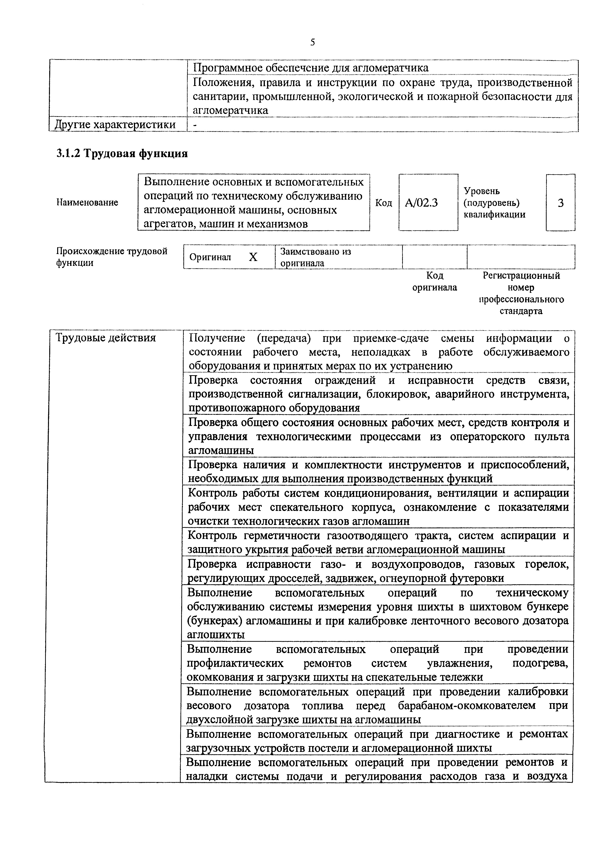 Скачать Приказ 1018н Об утверждении профессионального стандарта Агломератчик