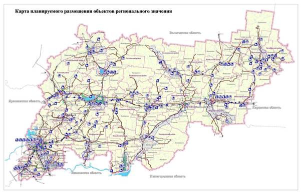 Карта схемы территориального планирования рф